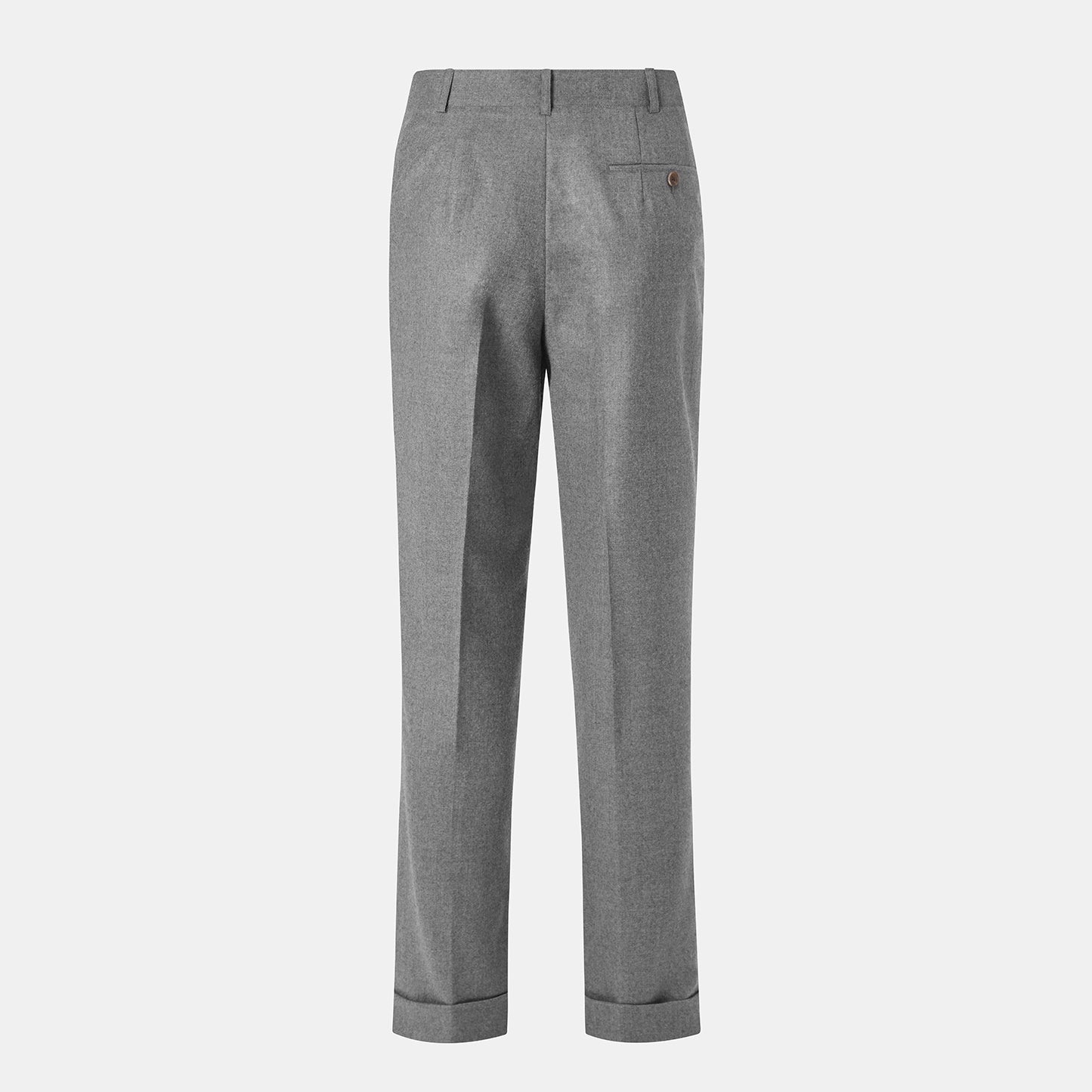 Wool Flannel Winston Trousers II Light Grey – Bryceland's