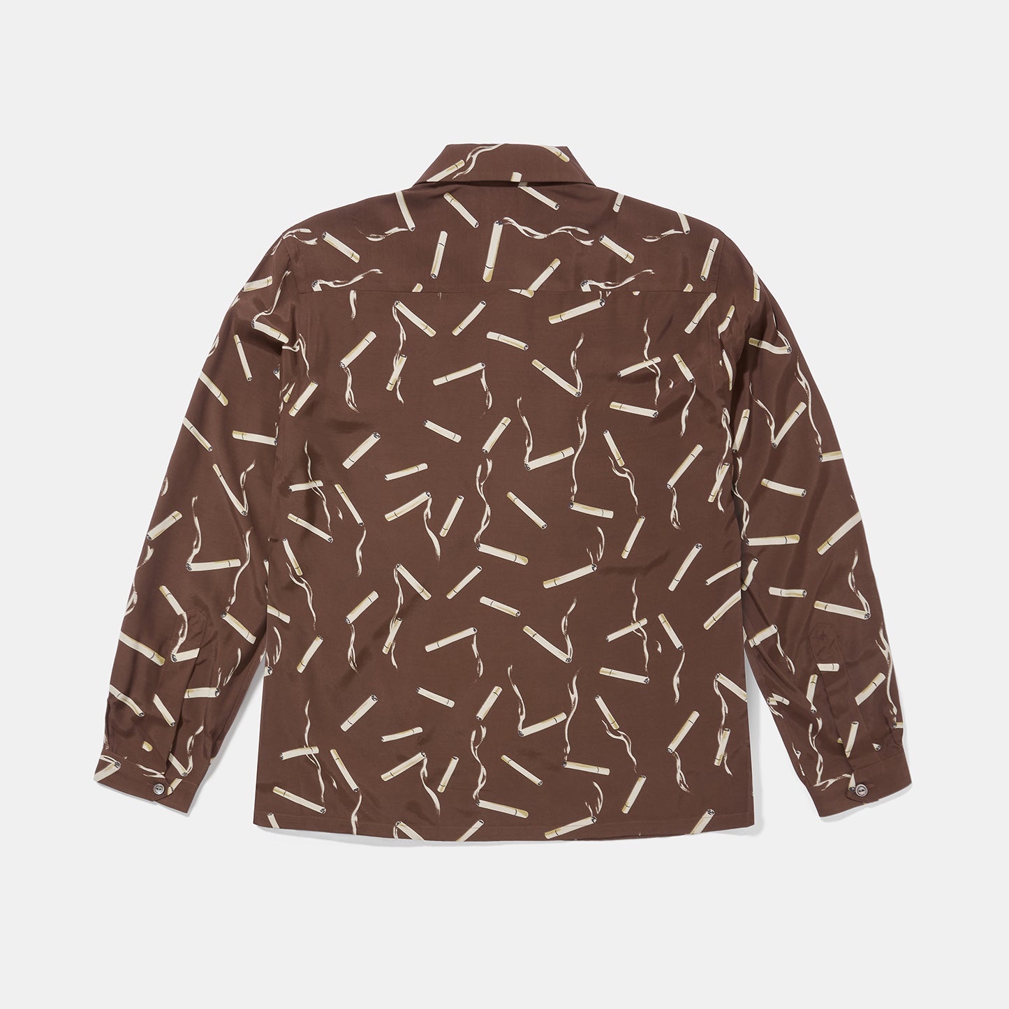 cigarette button Rayon Shirt Brown – Bryceland's Billet Aluminum Button 12-volt Accessory