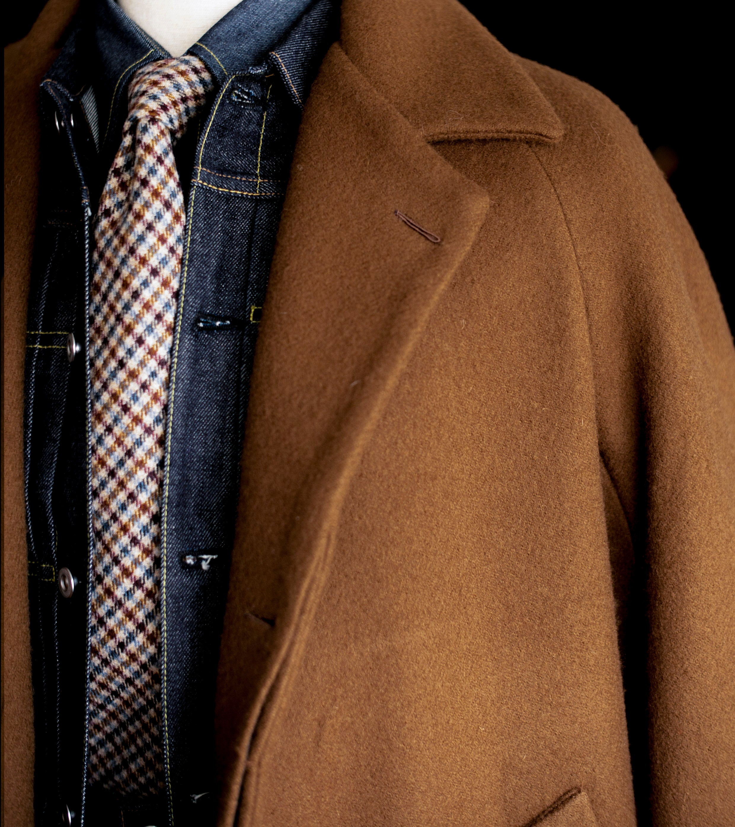 ＜H＞DOUBLE-DEALER BALMANCAAN COAT Men's Wax Balmacaan Coat – Crush on Retro