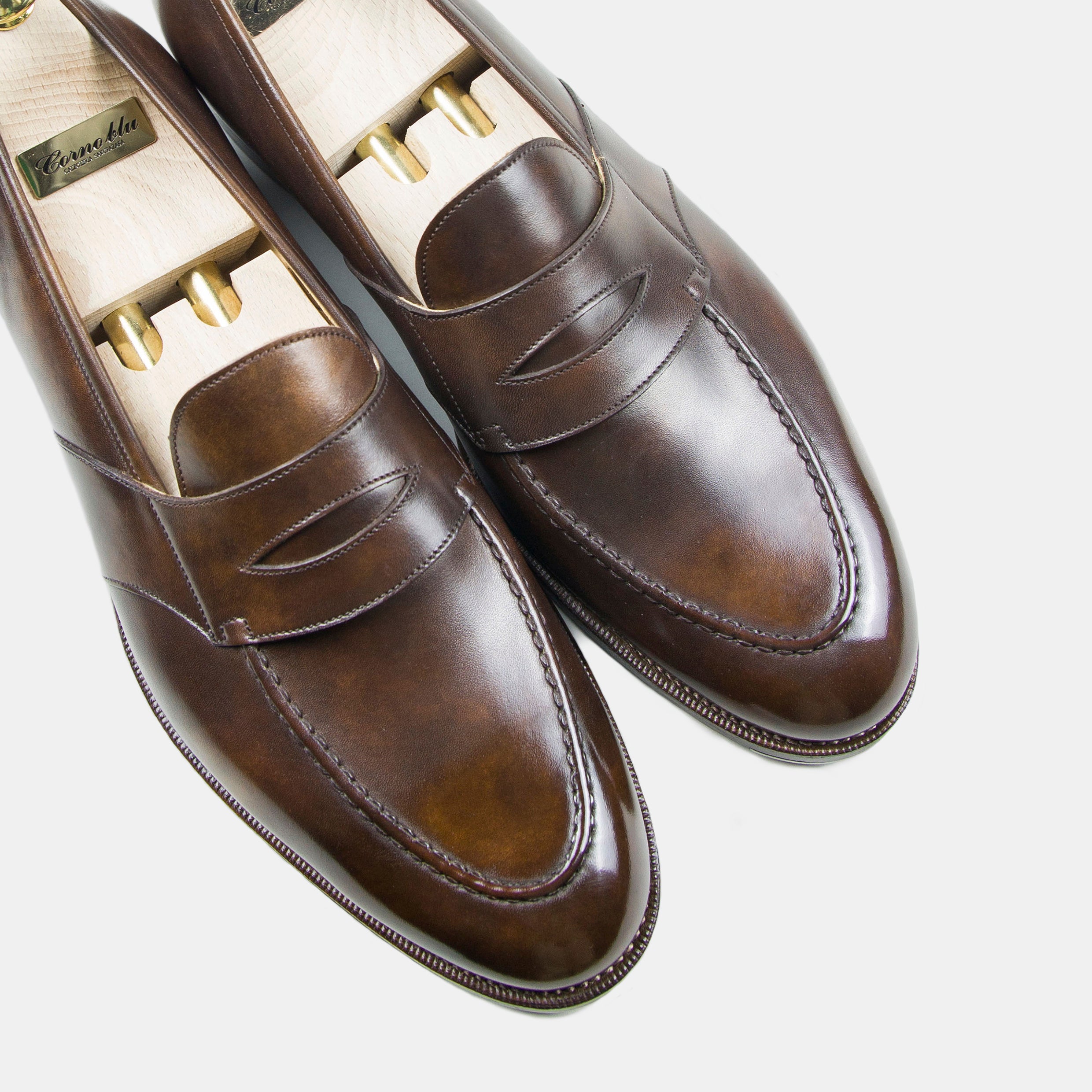 Corno Blu Penny Loafers Brown – Bryceland's