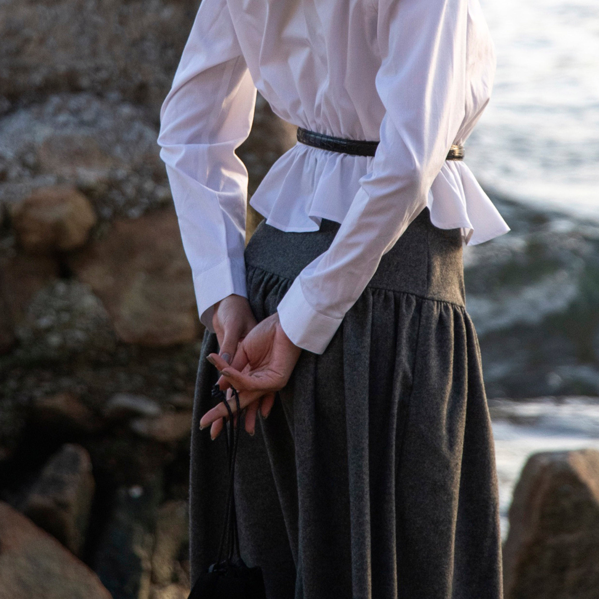 Rodeo Skirt Charcoal Flannel – Bryceland's