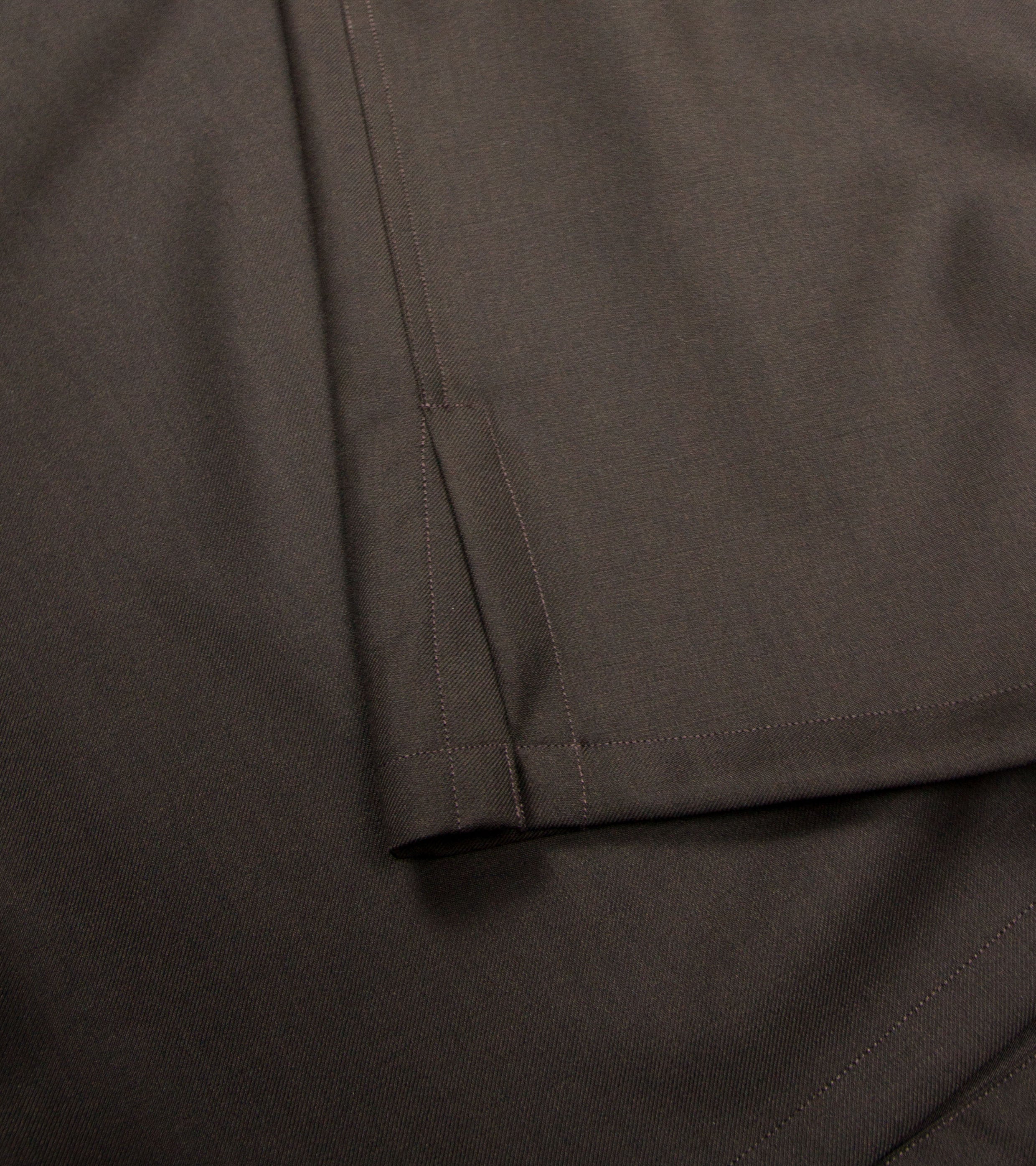 トップス RESISTED YARN DYED WOOL GABARDINE SHIRT Wool Gabardine Shirt Brown – Bryceland's