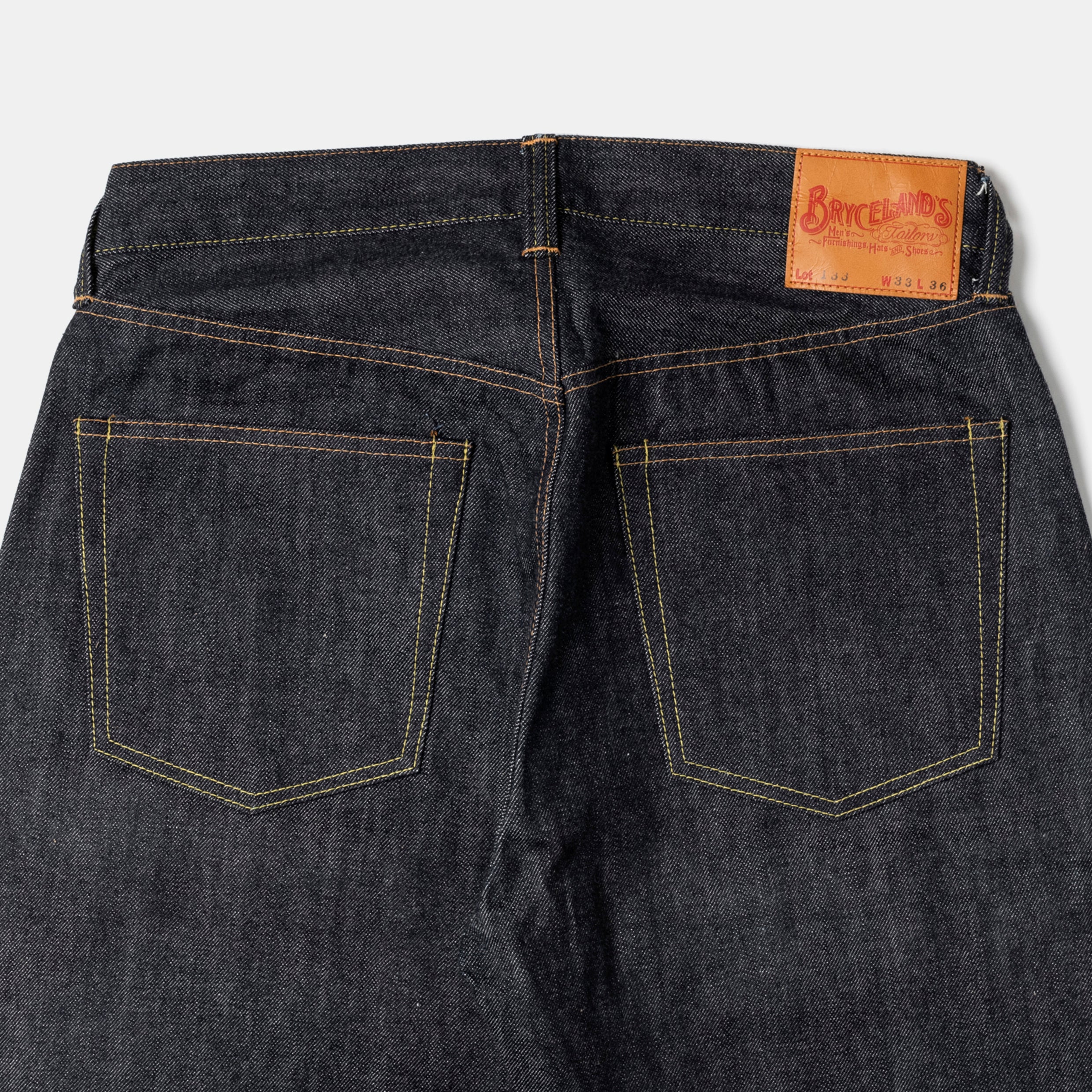 ブライスランズ　bryceland’s 133 size36 Denim 133 Jeans Unsanforized | Bryceland's & Co.