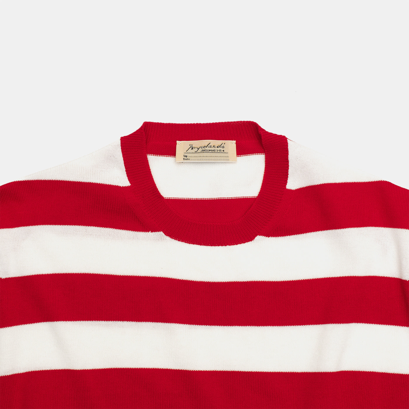 ‘Skipper’ Striped Tee Red/White