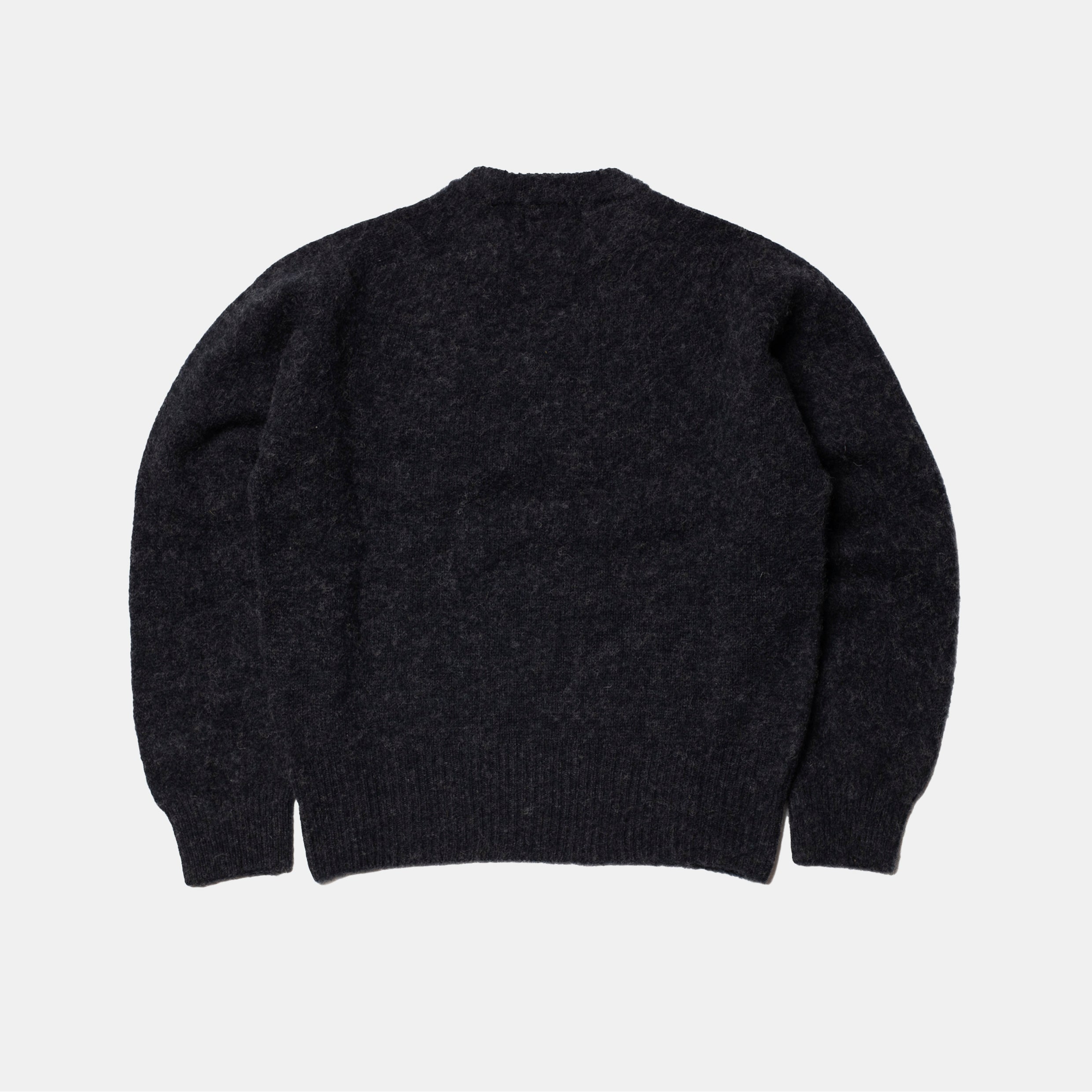 Shaggy Shetland Sweater Charcoal – Bryceland's