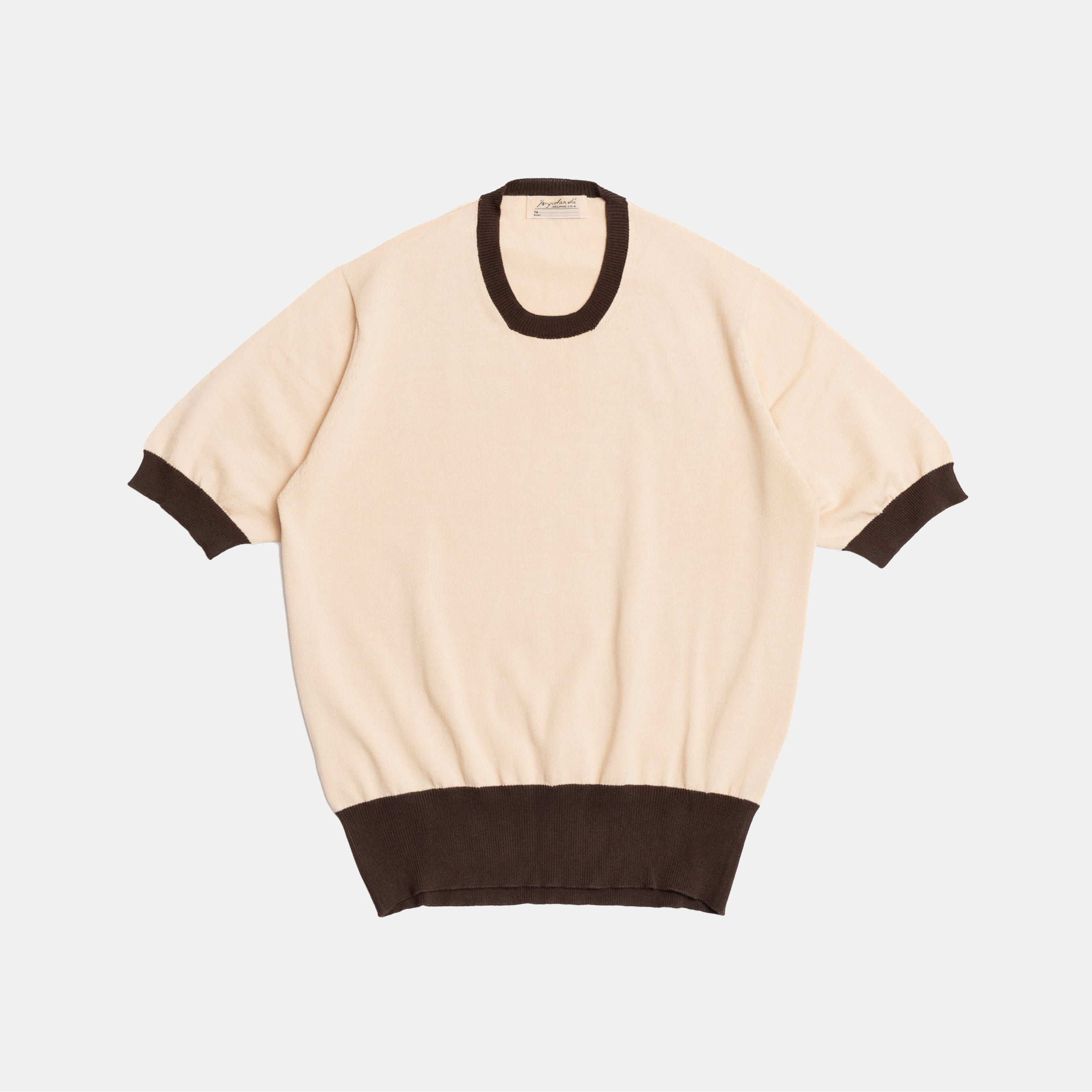 Skipper' Tee Cream/Brown – Bryceland's