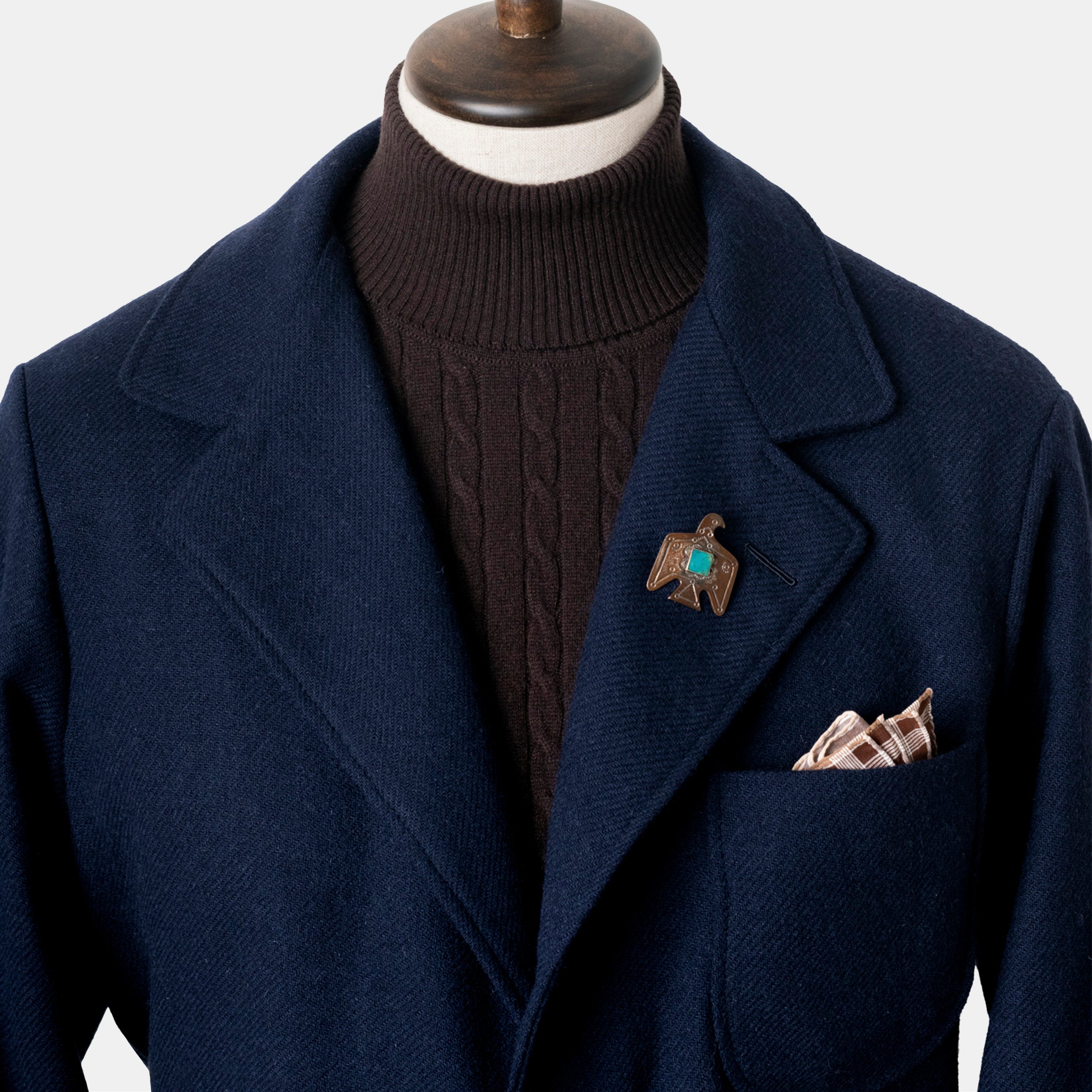 Easy Jacket Shetland Twill Navy – Bryceland's