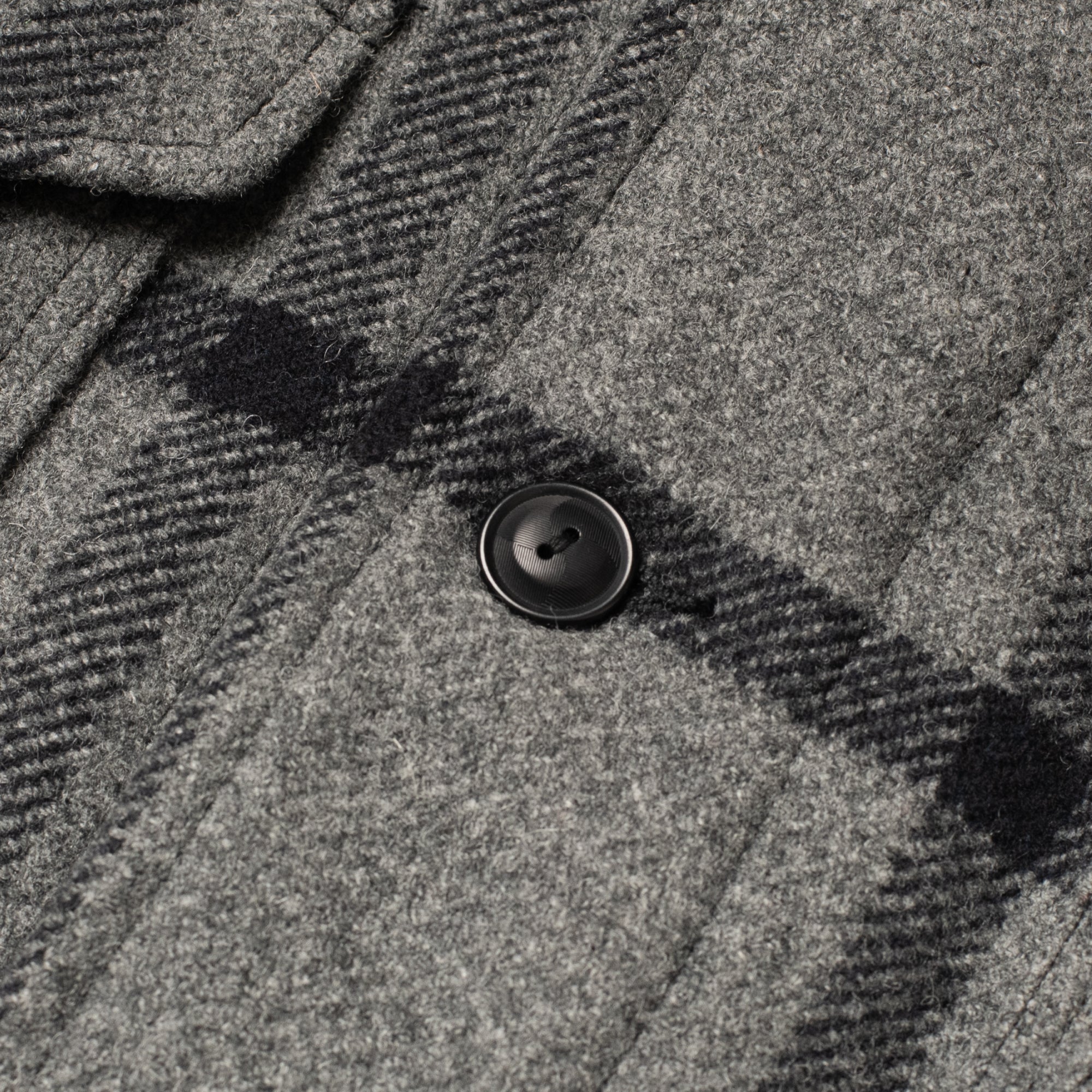 Hunting Jacket Black/Grey Check Wool – Bryceland's