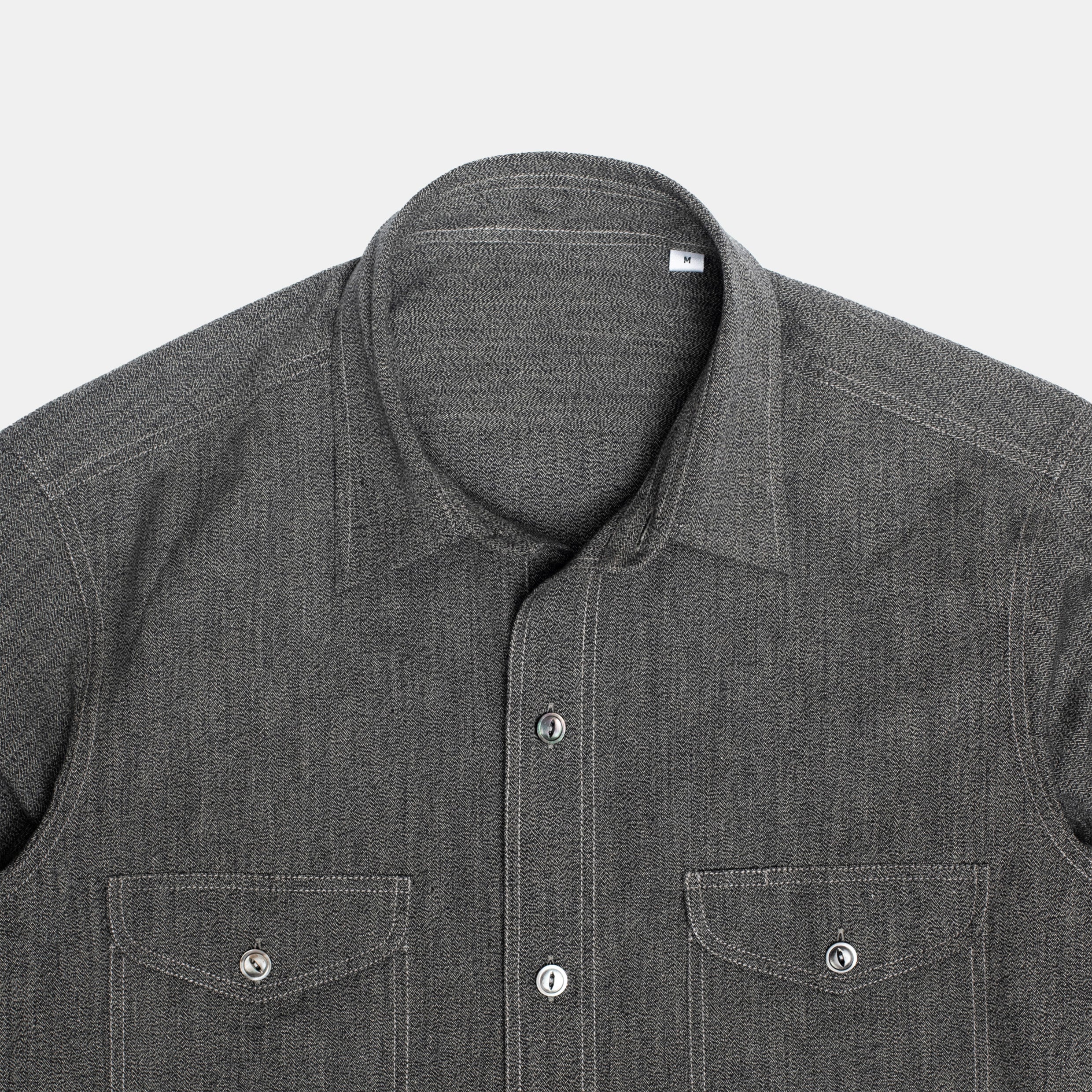 Teardrop Work Shirt Salt & Pepper – Bryceland's