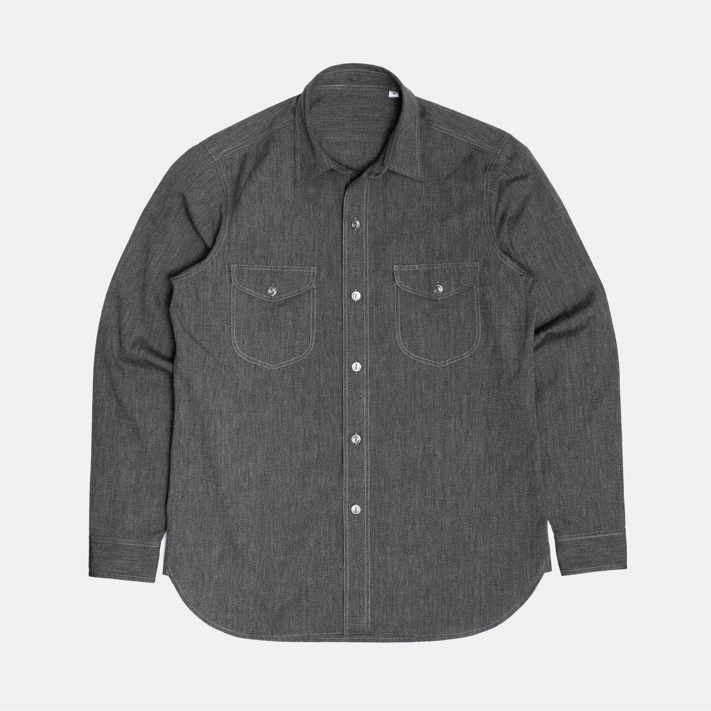 Teardrop Work Shirt Salt & Pepper – Bryceland's