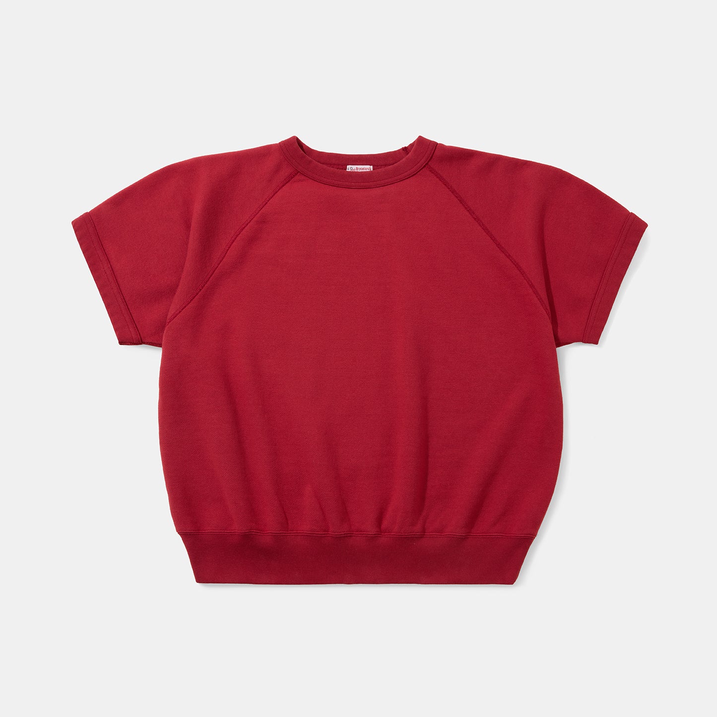 Raglan Short Sleeve Sweatshirt Red – Bryceland's