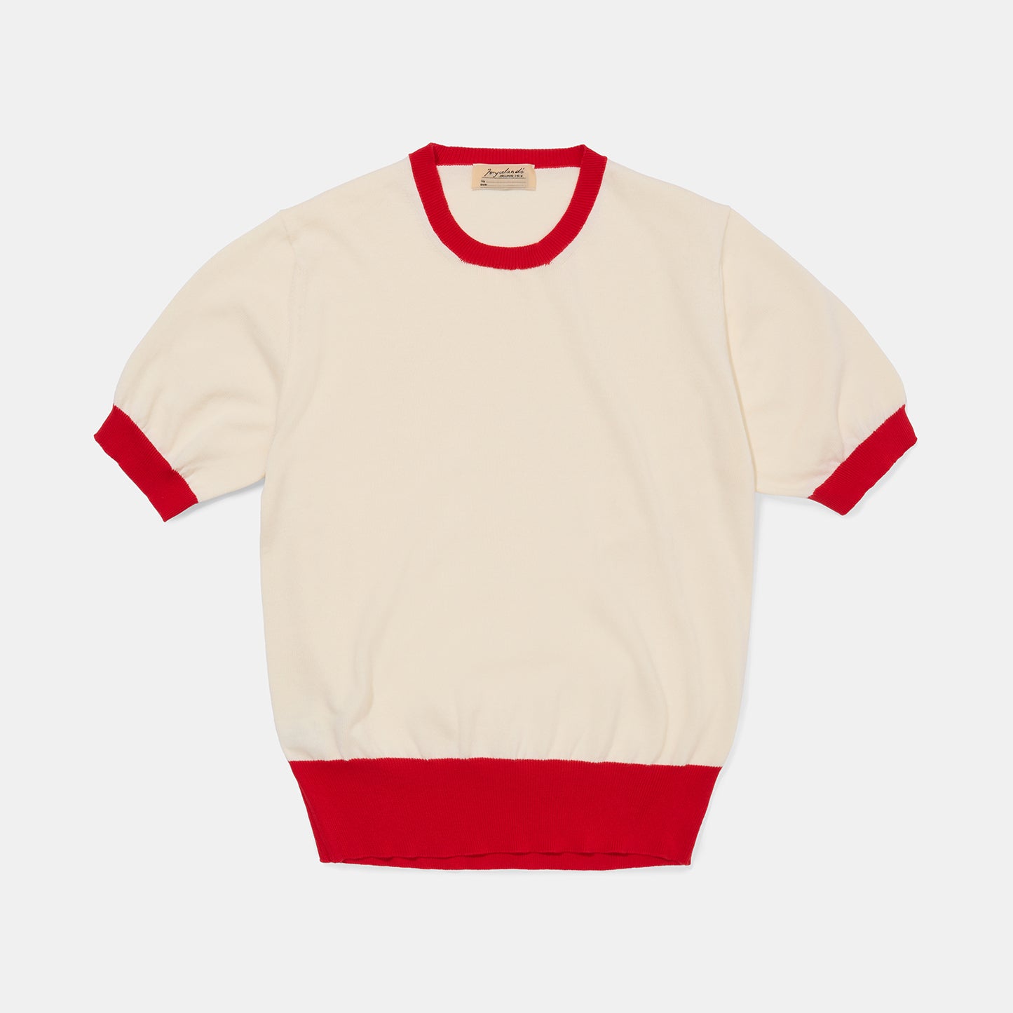 ‘Skipper’ Tee Red/Cream
