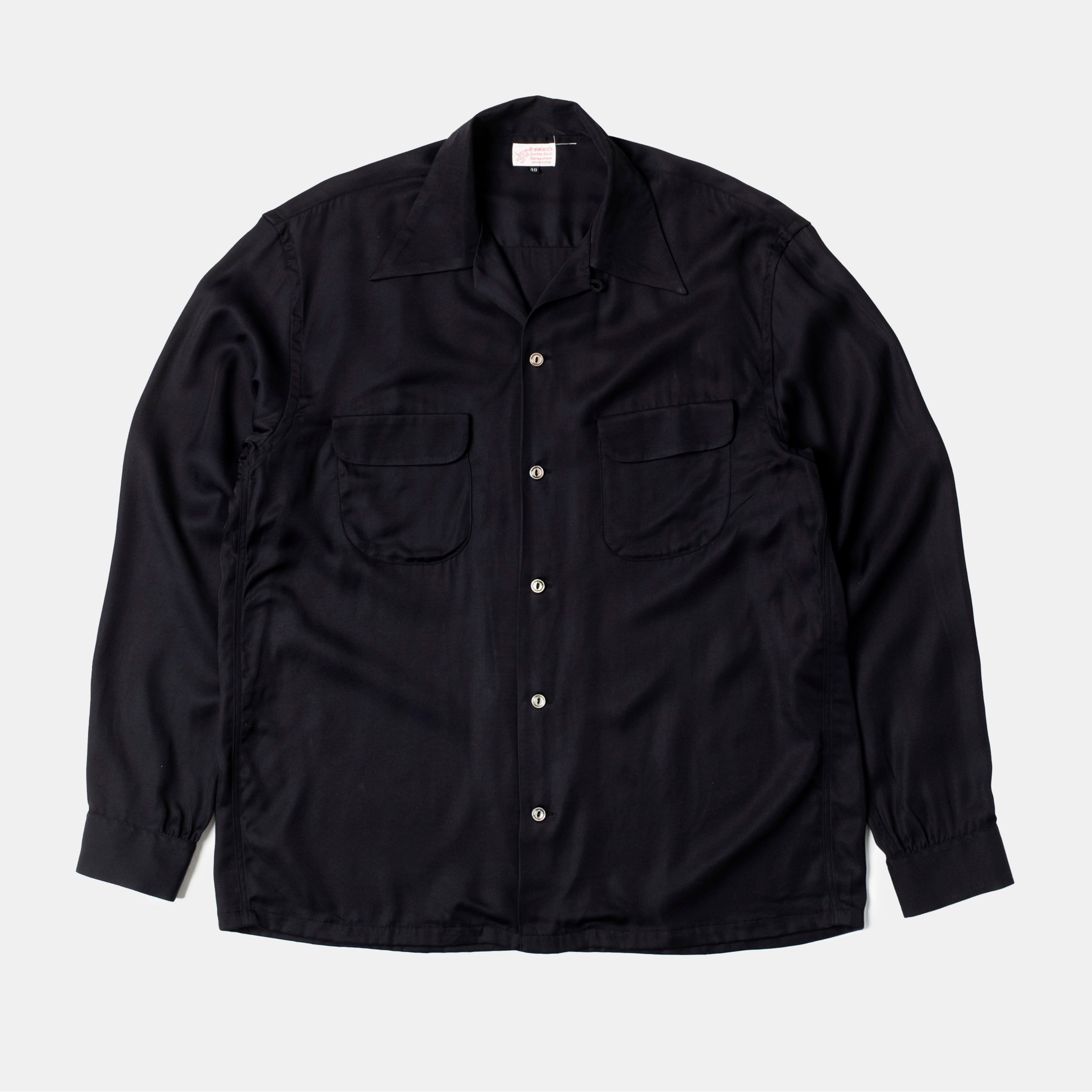 Bryceland's Officer Shirt Black サイズ15 sw-black-01.jpg?v=1758271539&