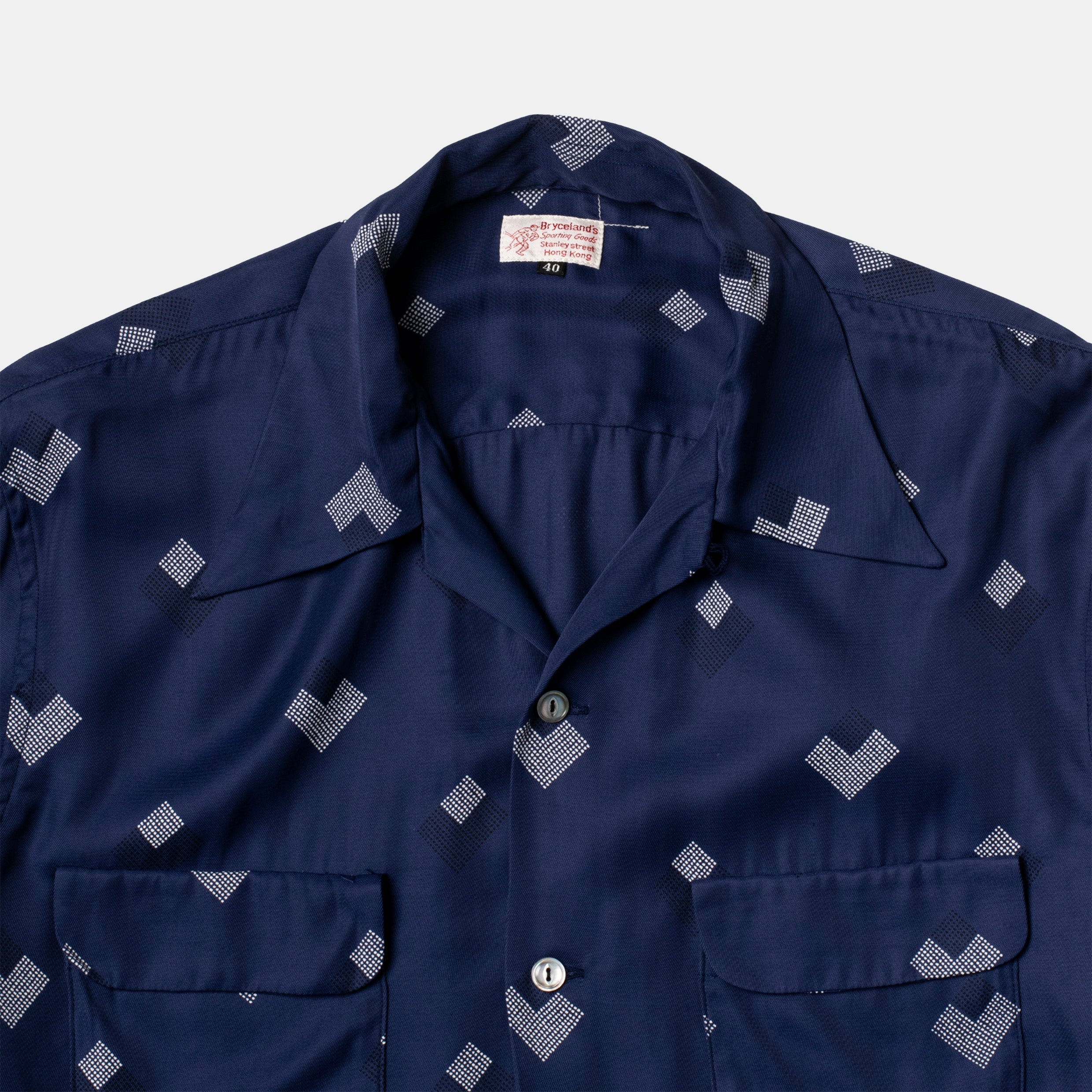 Rayon Shirt Diamond Blue – Bryceland's