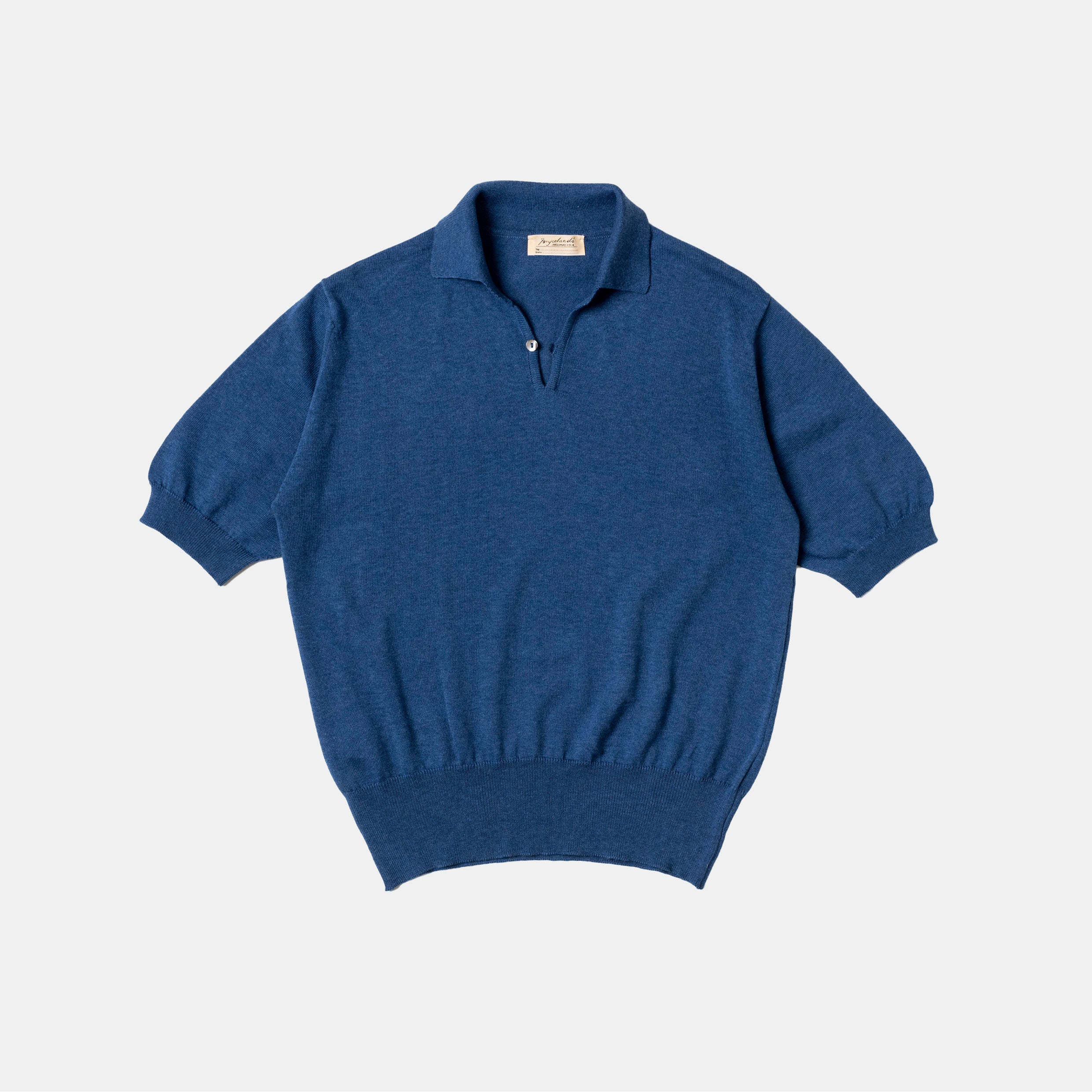 Cotton Short Sleeve 'Skipper' Polo Blue – Bryceland's