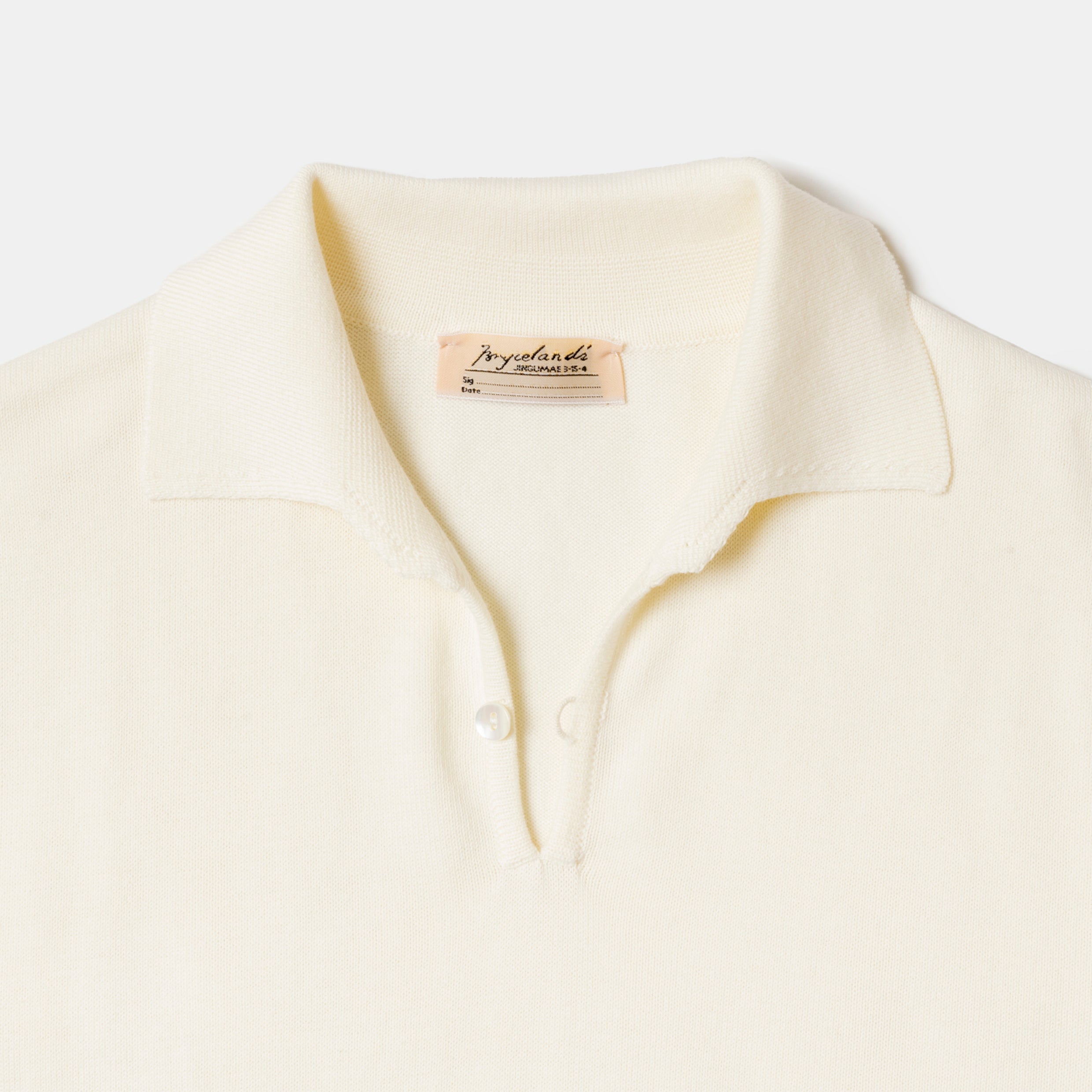 ブライスランズ Bryceland's コットンスキッパーポロ Cotton Short Sleeve 'Skipper' Polo | Bryceland's Tokyo