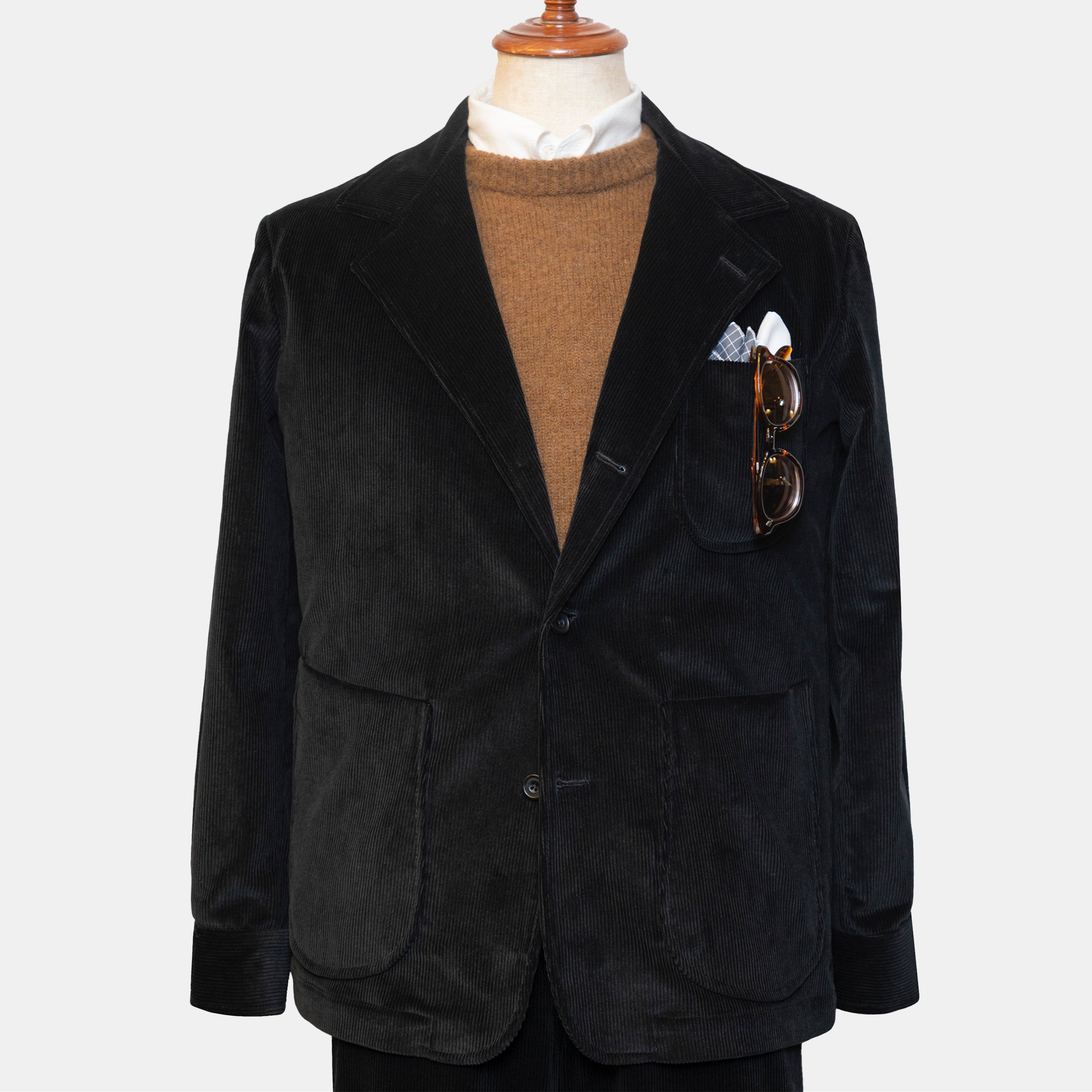 Easy Jacket Corduroy Black – Bryceland's