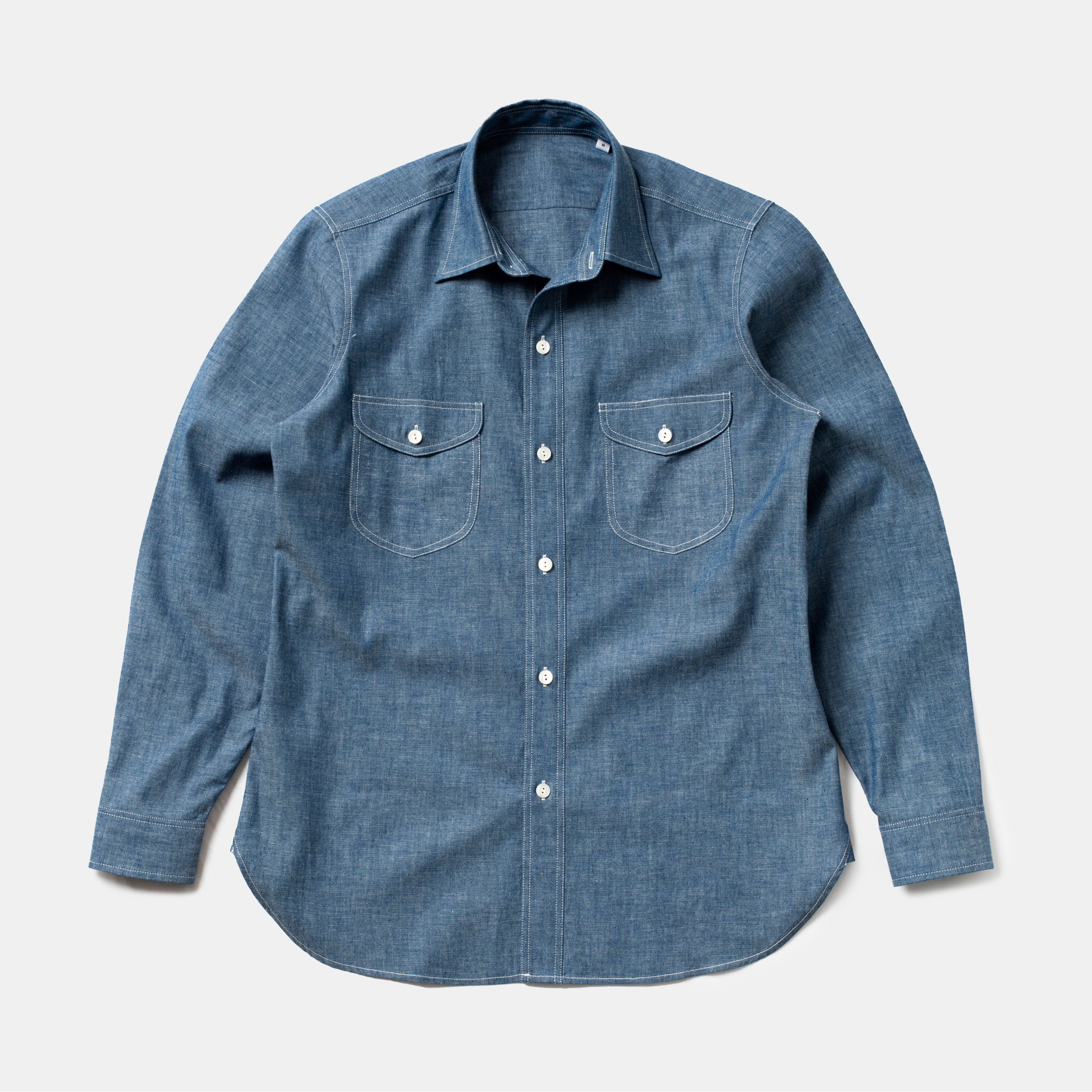 トップス BRYCELAND'S TEARDROP WORK SHIRT CHAMBRAY Teardrop Work Shirt Chambray – Bryceland's