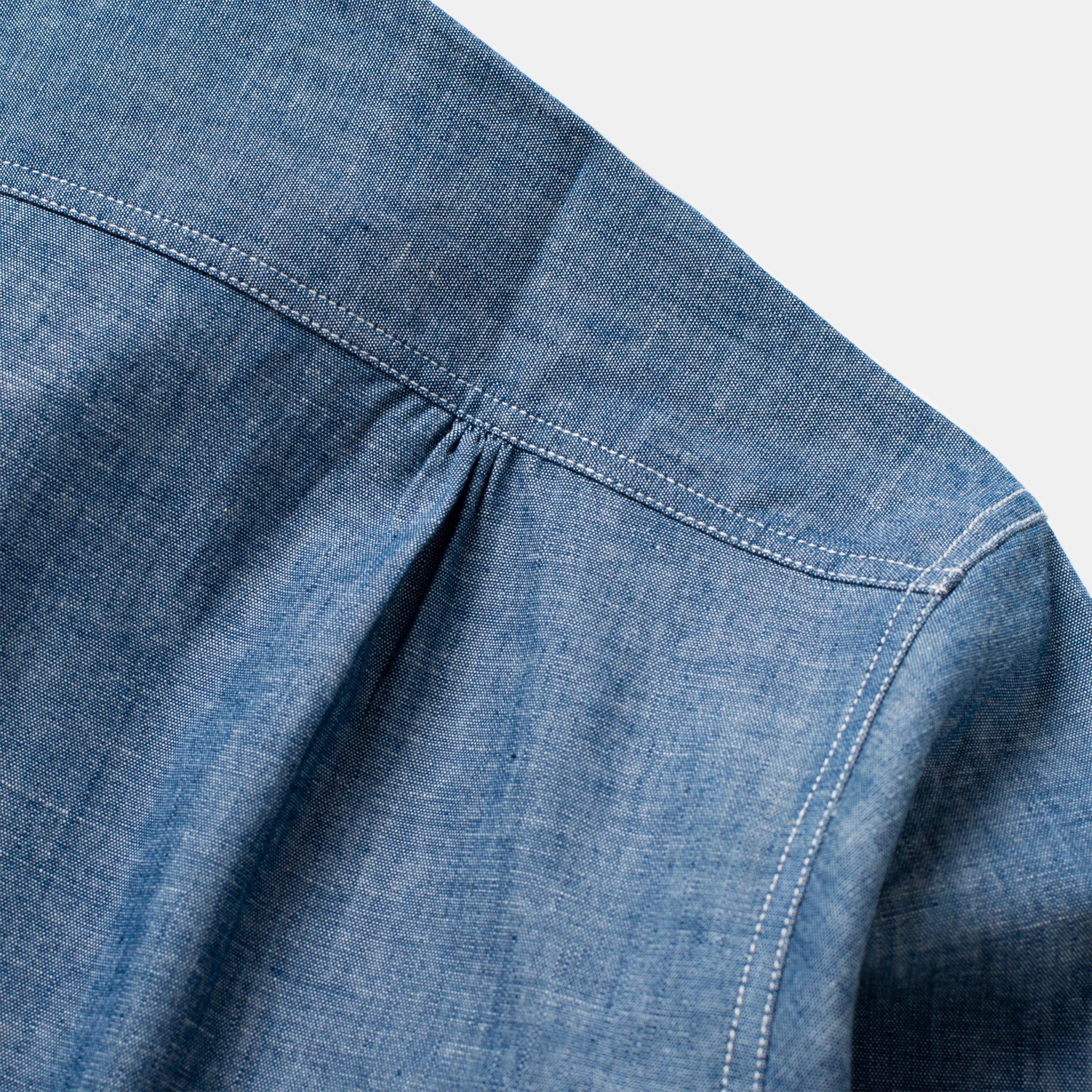 Made-to-Order Teardrop Chambray Shirt – Bryceland's