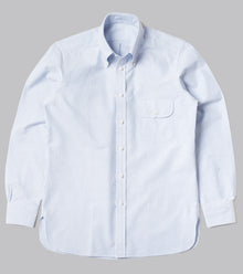  Bryceland's Perfect OCBD Striped Shirt Blue