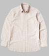 Bryceland's Made-to-Order Perfect OCBD Striped Shirt Brown