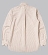 Bryceland's Made-to-Order Perfect OCBD Striped Shirt Brown