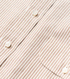 Bryceland's Perfect OCBD Striped Shirt Brown