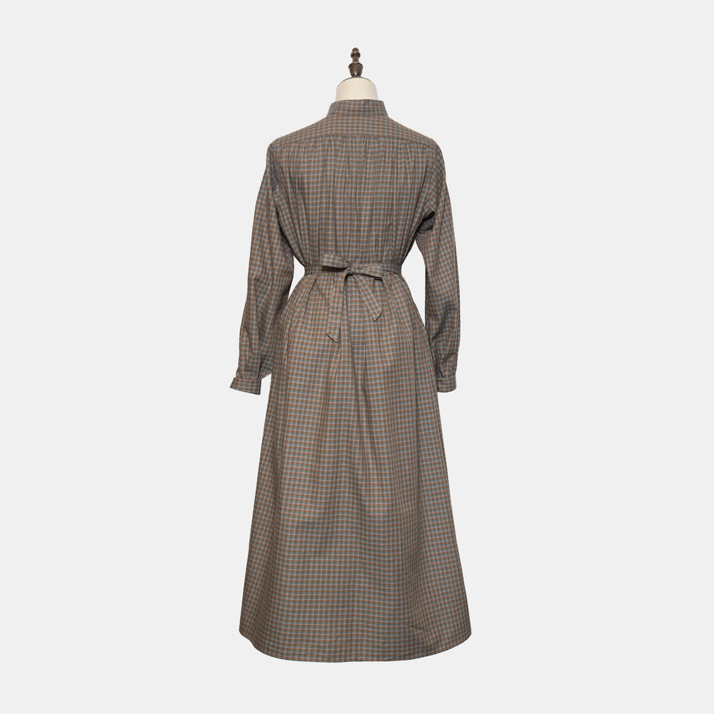 Prairie Dress Viyella Brown/Green Check Bryceland's Prairie Dress Viyella Brown/Green Check Bryceland's