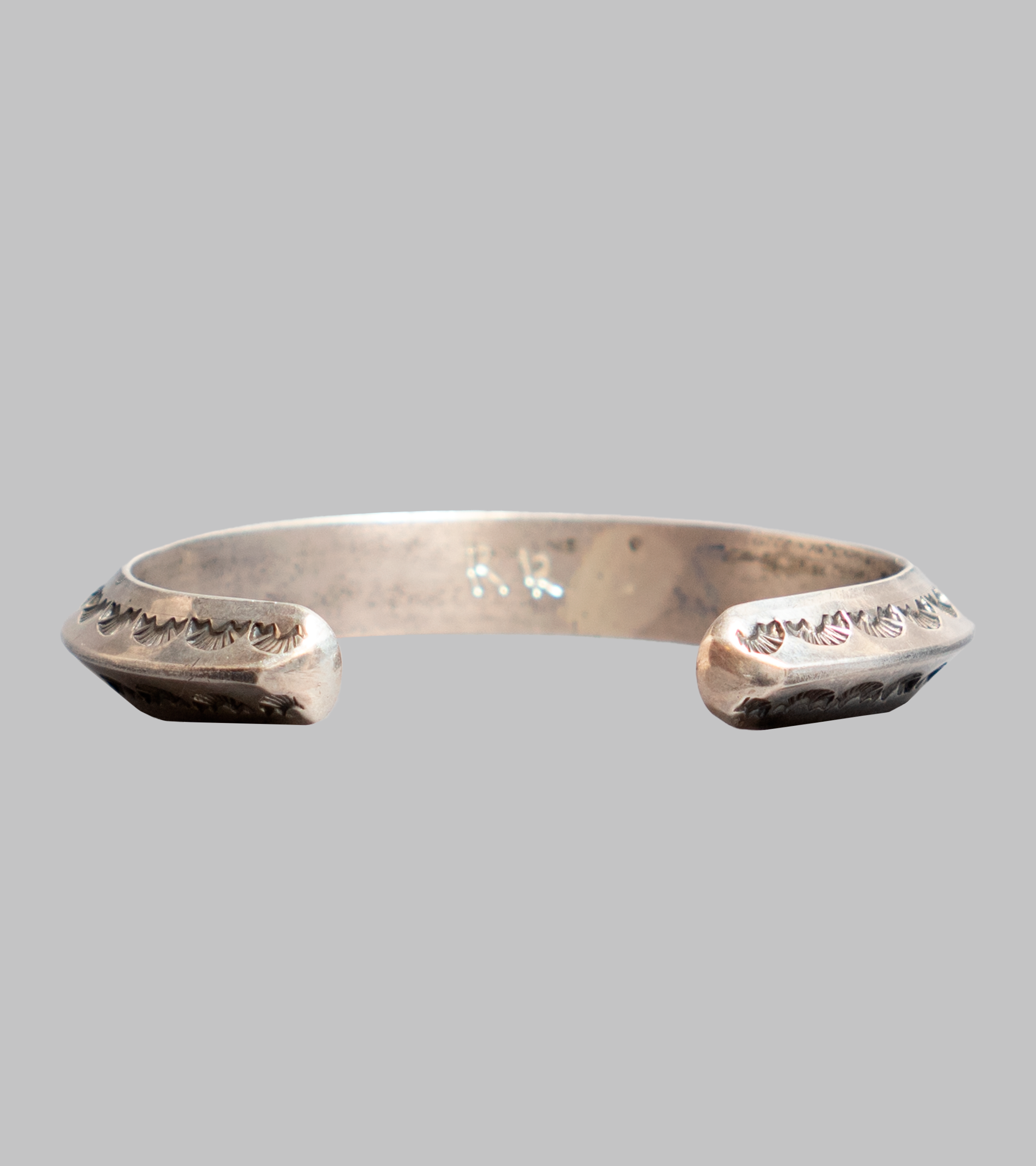 Red Rabbit Sterling Silver Stamped Triangle Cuff #1 – Bryceland's