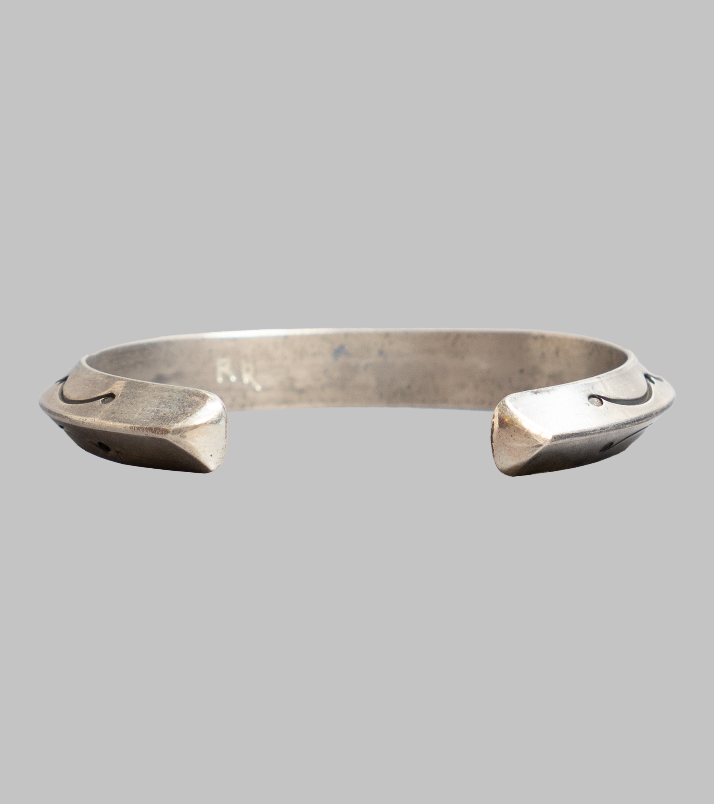 Red Rabbit Sterling Silver Stamped Triangle Cuff #2 – Bryceland's