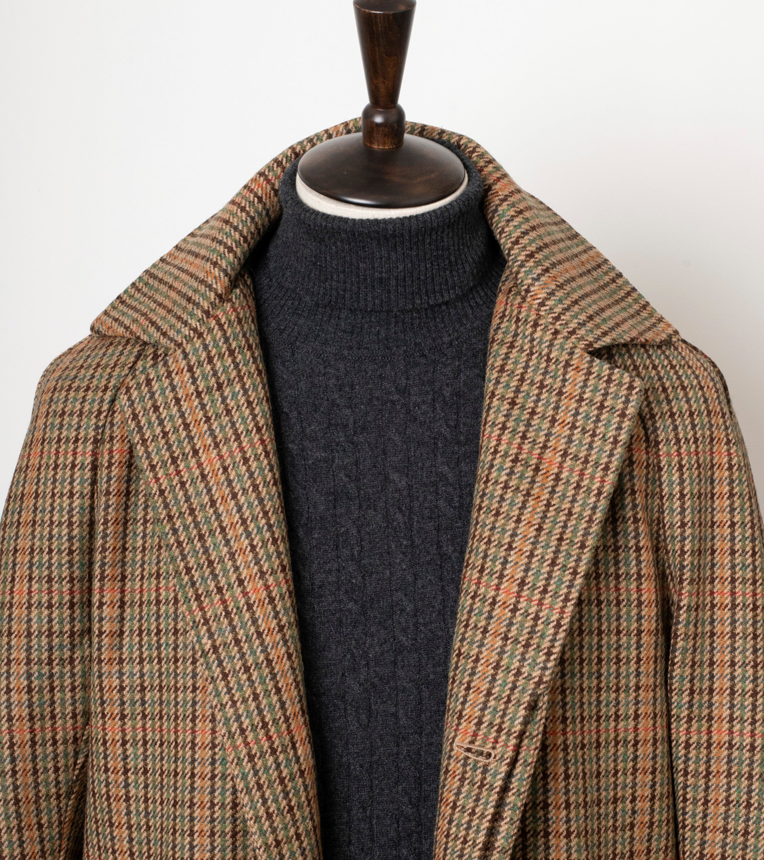 ジャケット・アウター Lamb Wool Melton Balmacaan Riders Coat Kurni CULLNI Lamb Wool Melton Balmacaan Riders Coat Long