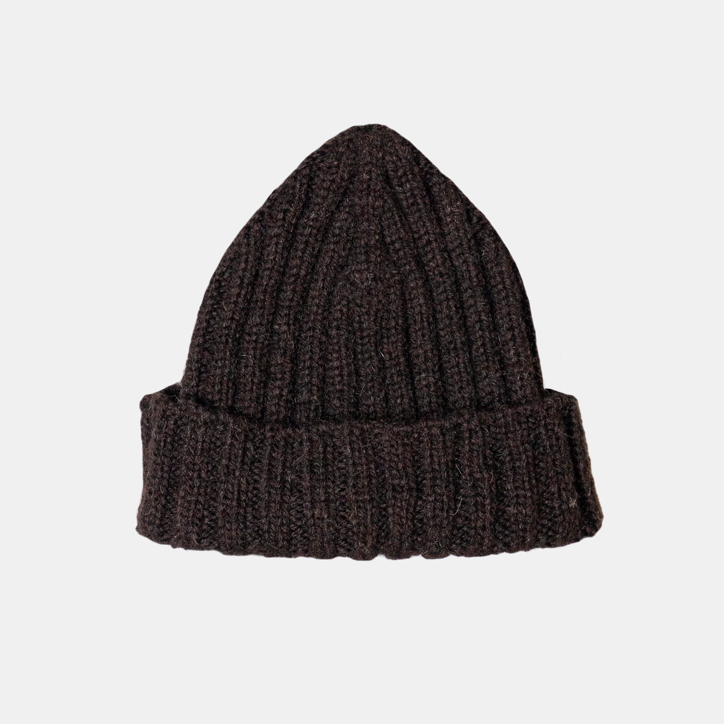 Bryceland's Watch Cap Rib Stitch レッド Watch Cap Rib Stitch Dark Brown – Bryceland's
