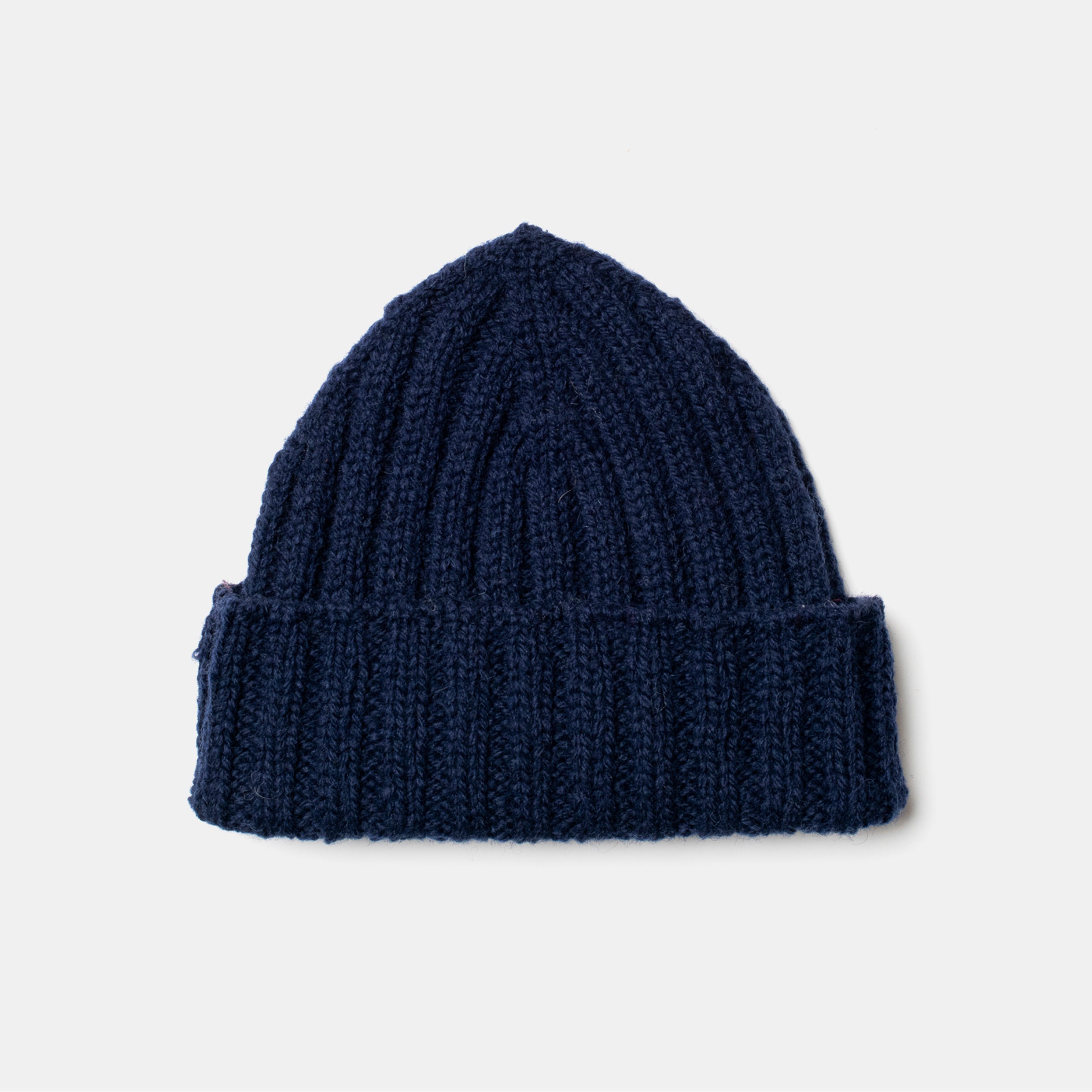 Watch Cap Rib Stitch Navy – Bryceland's