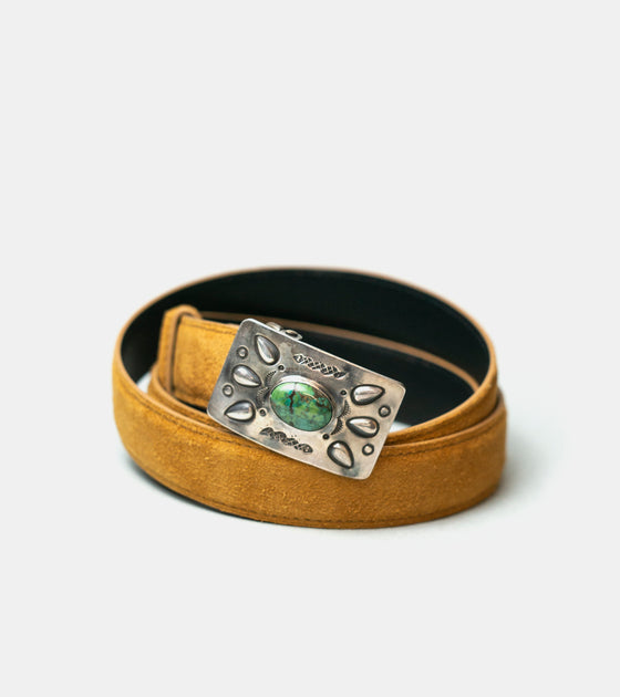Red Rabbit Turquoise Belt Buckle