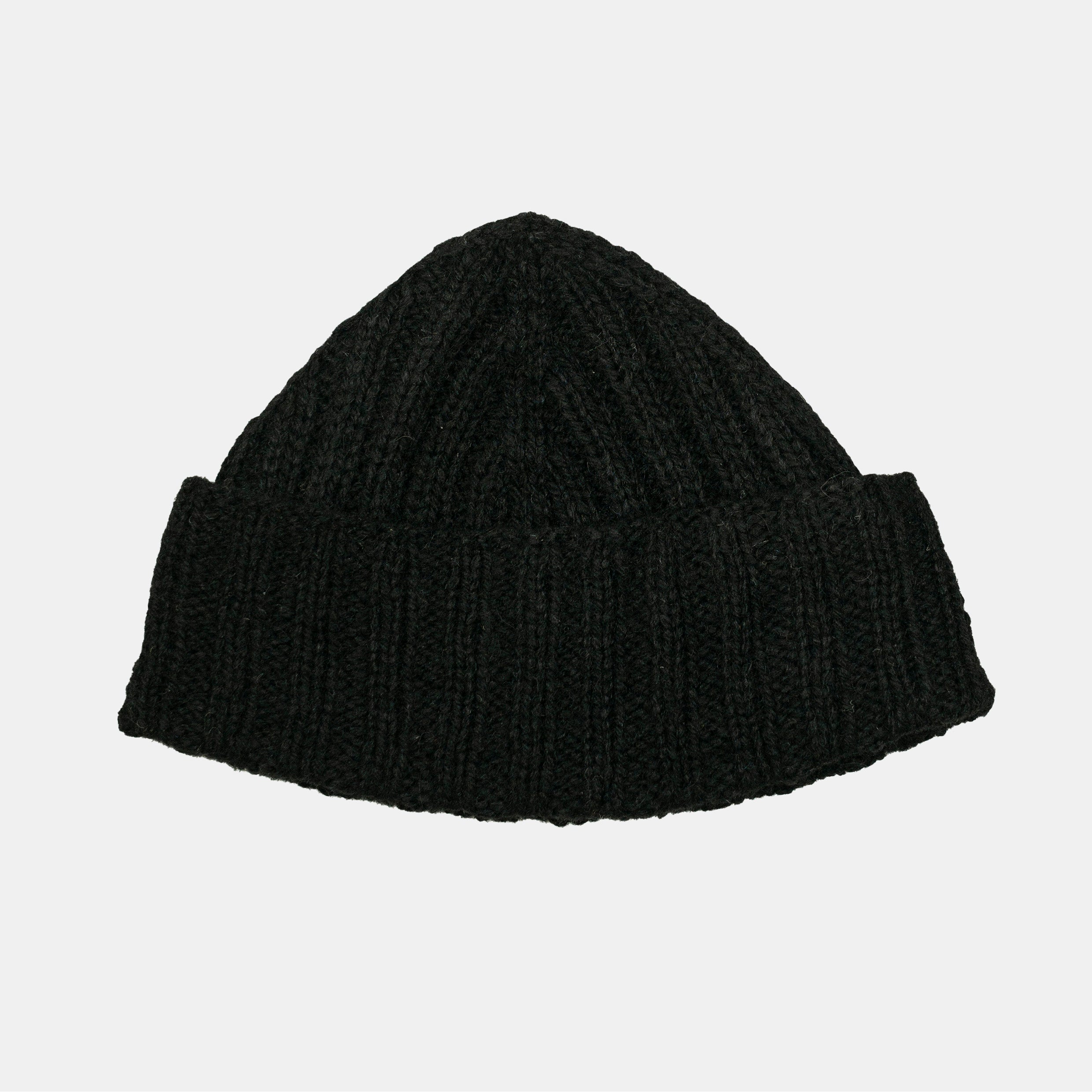 Watch Cap Rib Stitch Black – Bryceland's