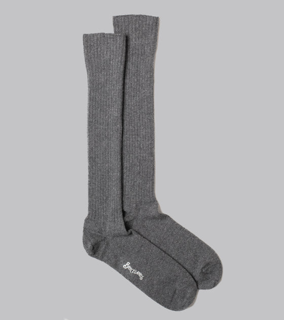 Bryceland's Cashmere Socks Mid Grey