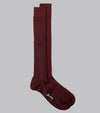 Bryceland's Cotton Socks Burgundy