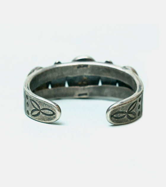 Red Rabbit Three-Stone Turquoise Cuff
