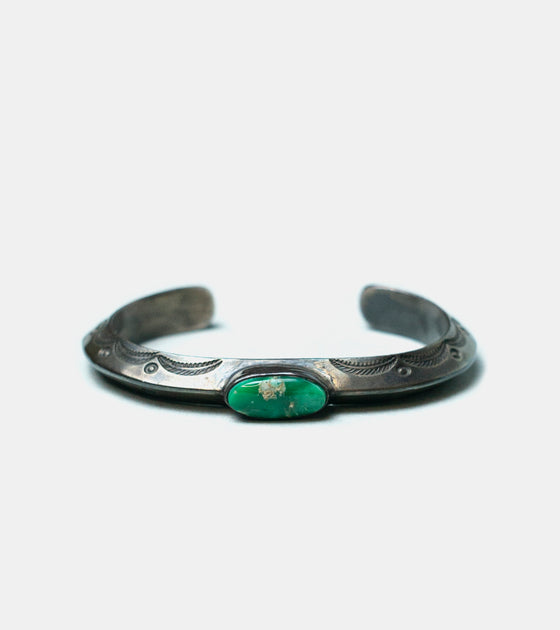Red Rabbit Oval Turquoise Cuff