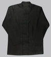 Bryceland's Frogged Button Shirt Black