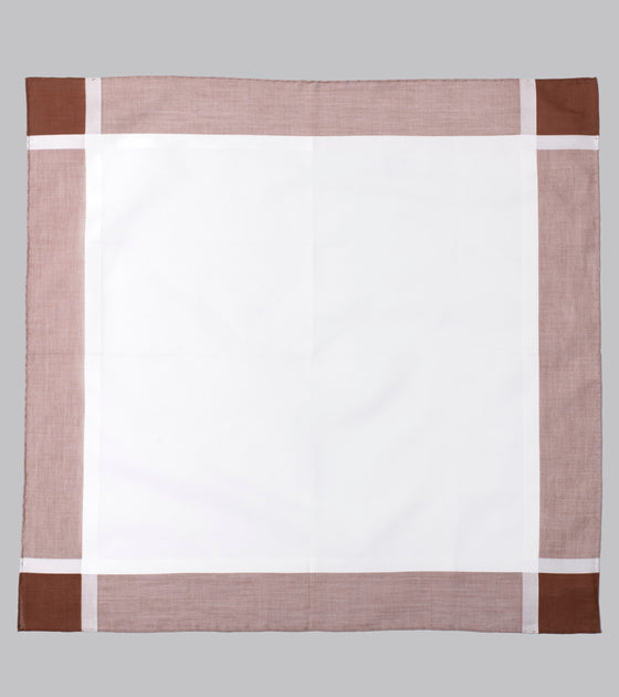 Simonnot Godard Arlequin Handkerchief Chocolate