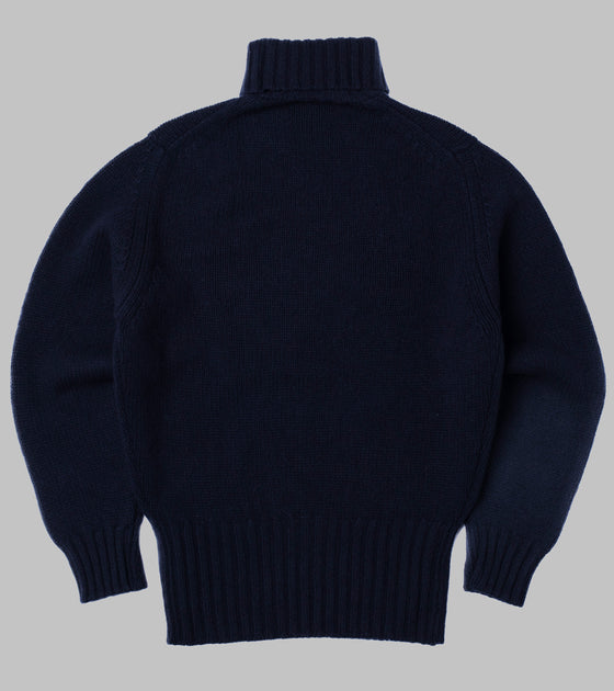 Bryceland's RAF Rollneck Pullover Navy