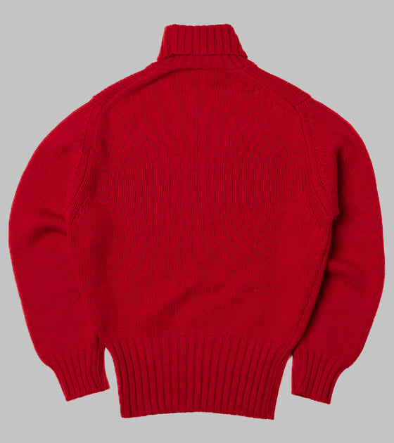 Bryceland's RAF Rollneck Pullover Red