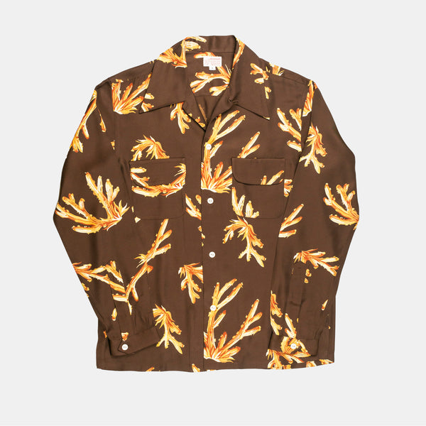 Bryceland’s Rayon Shirt Coral Brown M Rayon Shirt Coral Brown – Bryceland's