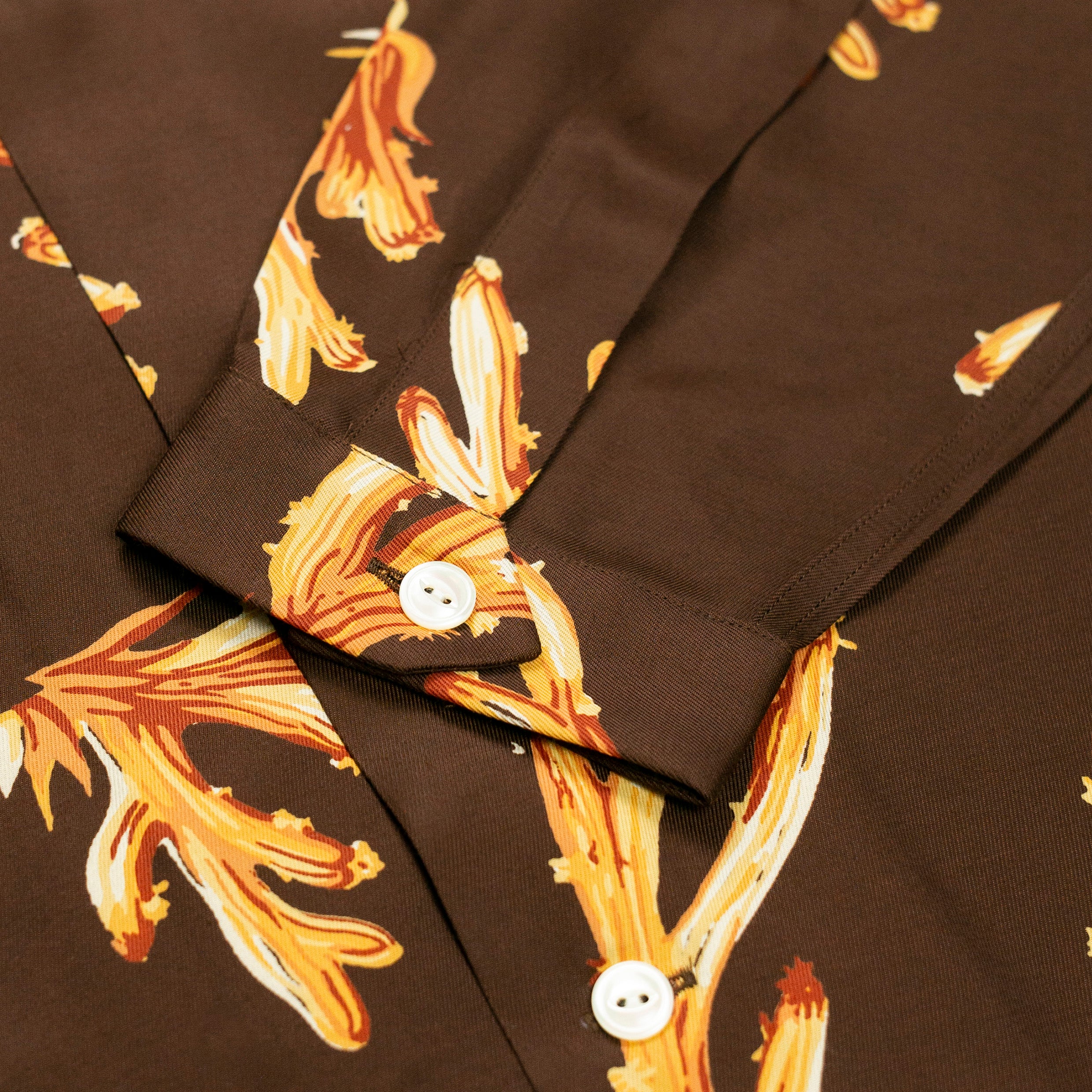 Rayon Shirt Coral Brown – Bryceland's