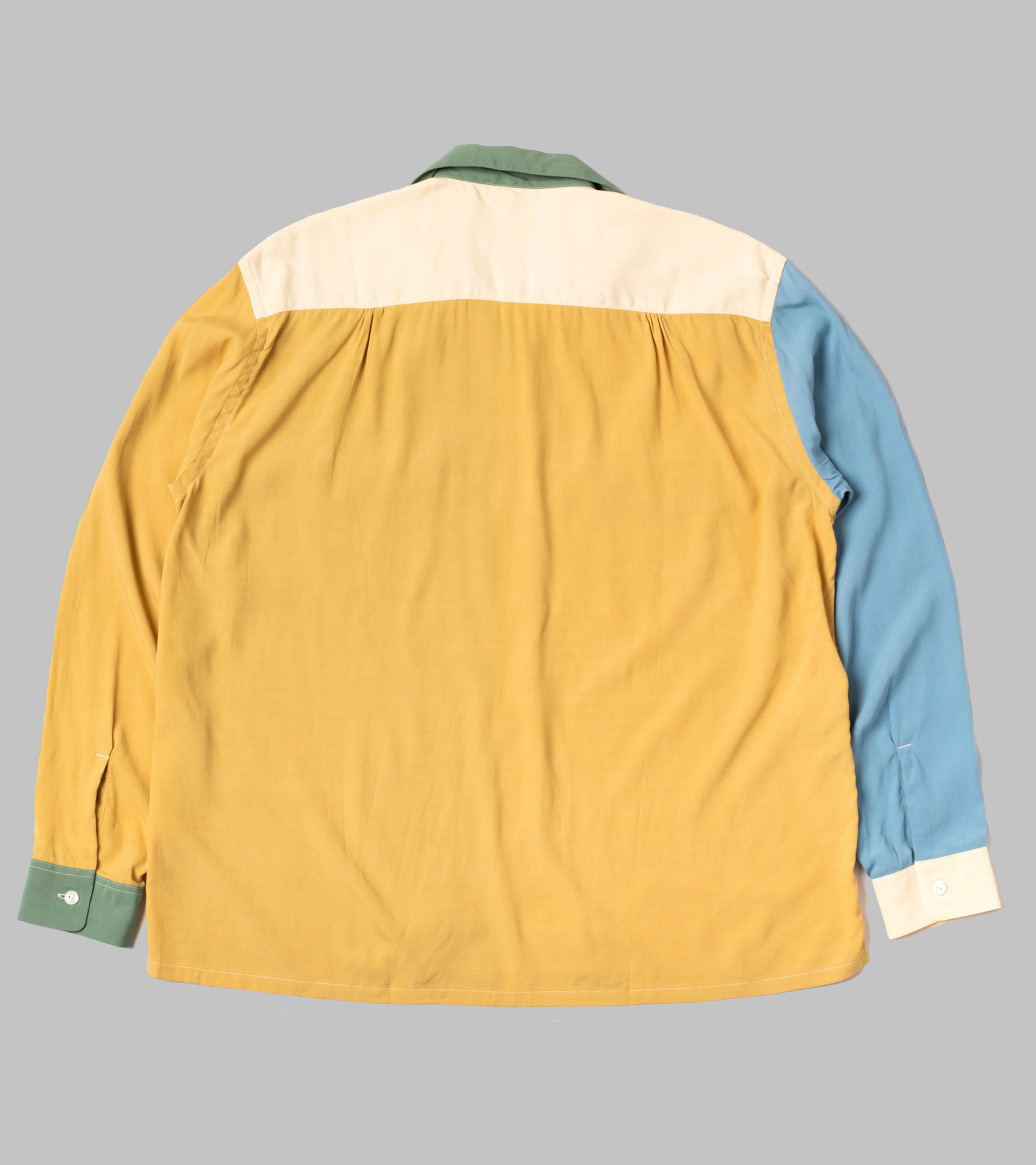 Bryce Landsクリーム色 長袖シャツ フロントポケット付き rayon-cream-03.jpg?v=