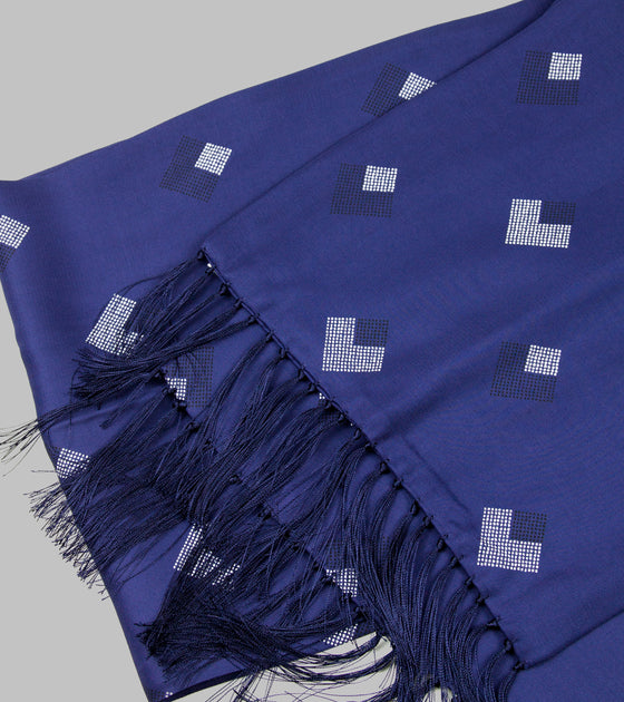 Bryceland's Rayon Scarf Diamond Blue