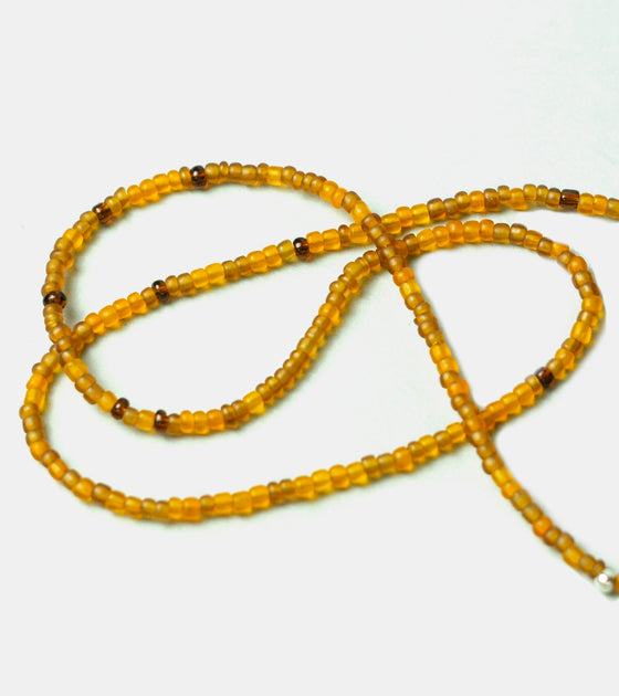 Red Rabbit Golden Hour Glass Bead Necklace