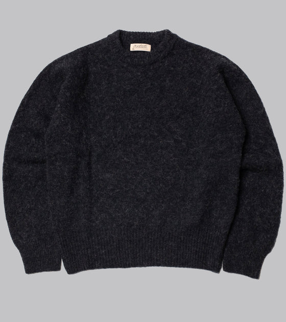 Bryceland's Shaggy Shetland Sweater Charcaol