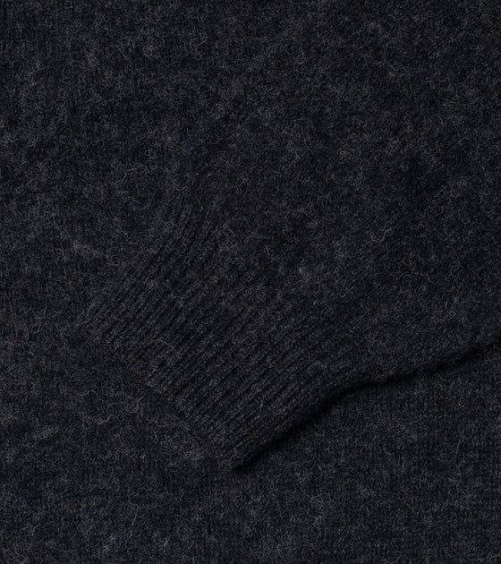 Bryceland's Shaggy Shetland Sweater Charcoal